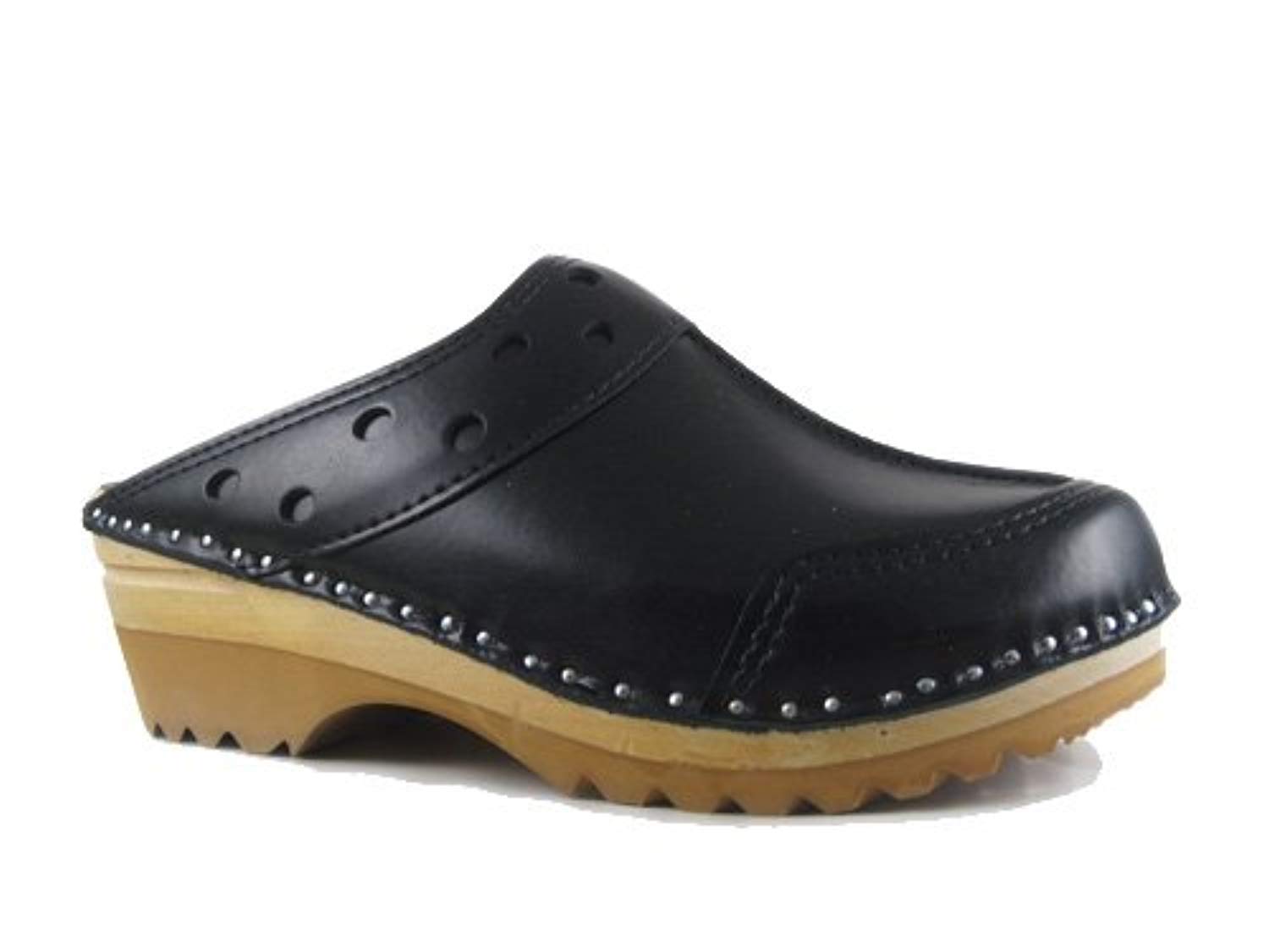 Troentorp Women's Durer Clogs Black 47 - Comfortable Healthcare Shoes for Nurses & Doctors with Free Shoe Cinch Bag - Perfect for Hospitals, Clinics & Medical Professionals