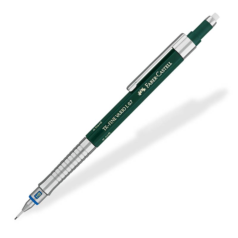 Faber-Castell TK Fine Vario Mechanical Pencil - 0.5mm & 0.7mm Dual Tip Drafting Pencil for Artists, Engineers & Students - Perfect for Sketching, Technical Drawing & Note Taking