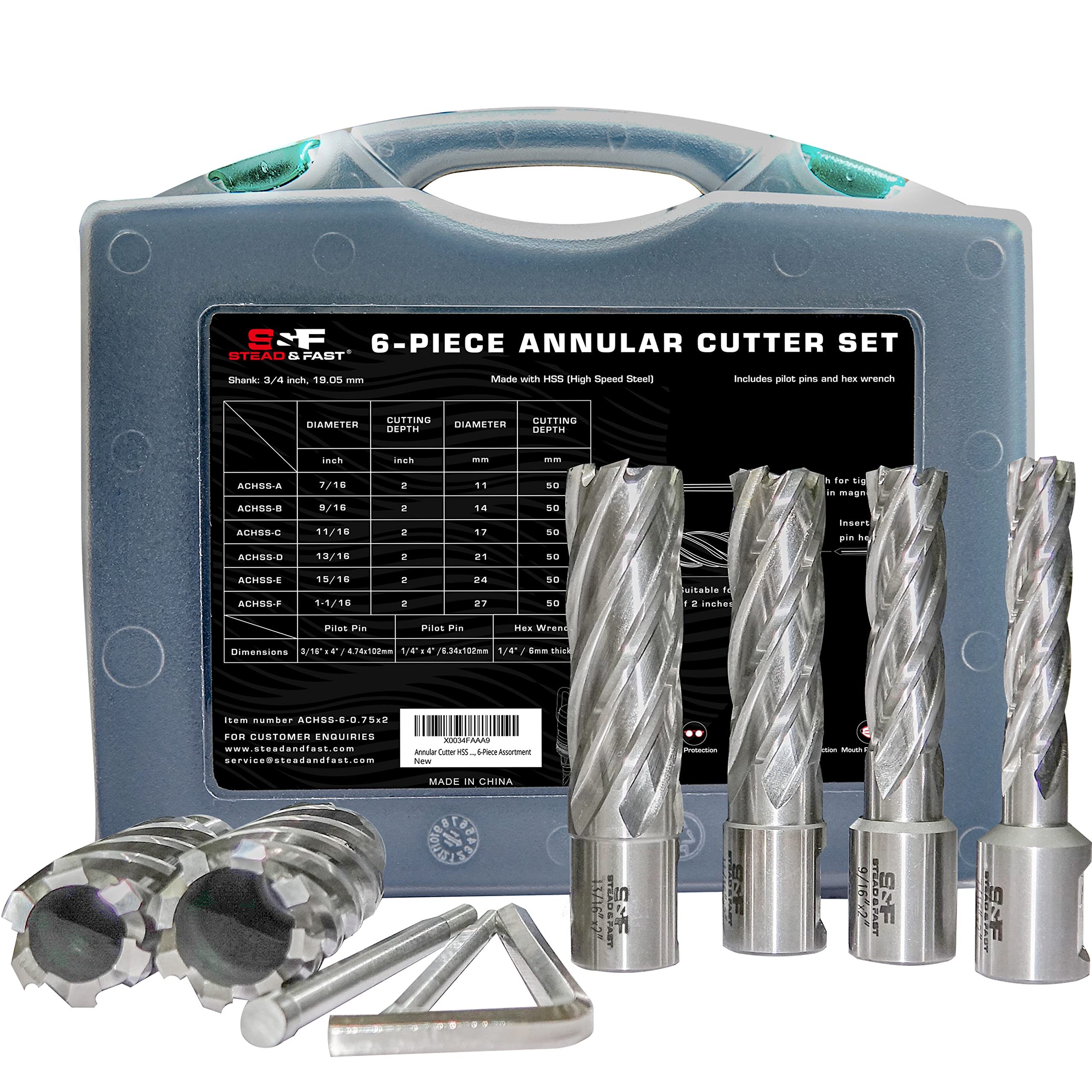 S&F STEAD & FAST 6-Piece Annular Cutter Set - 2