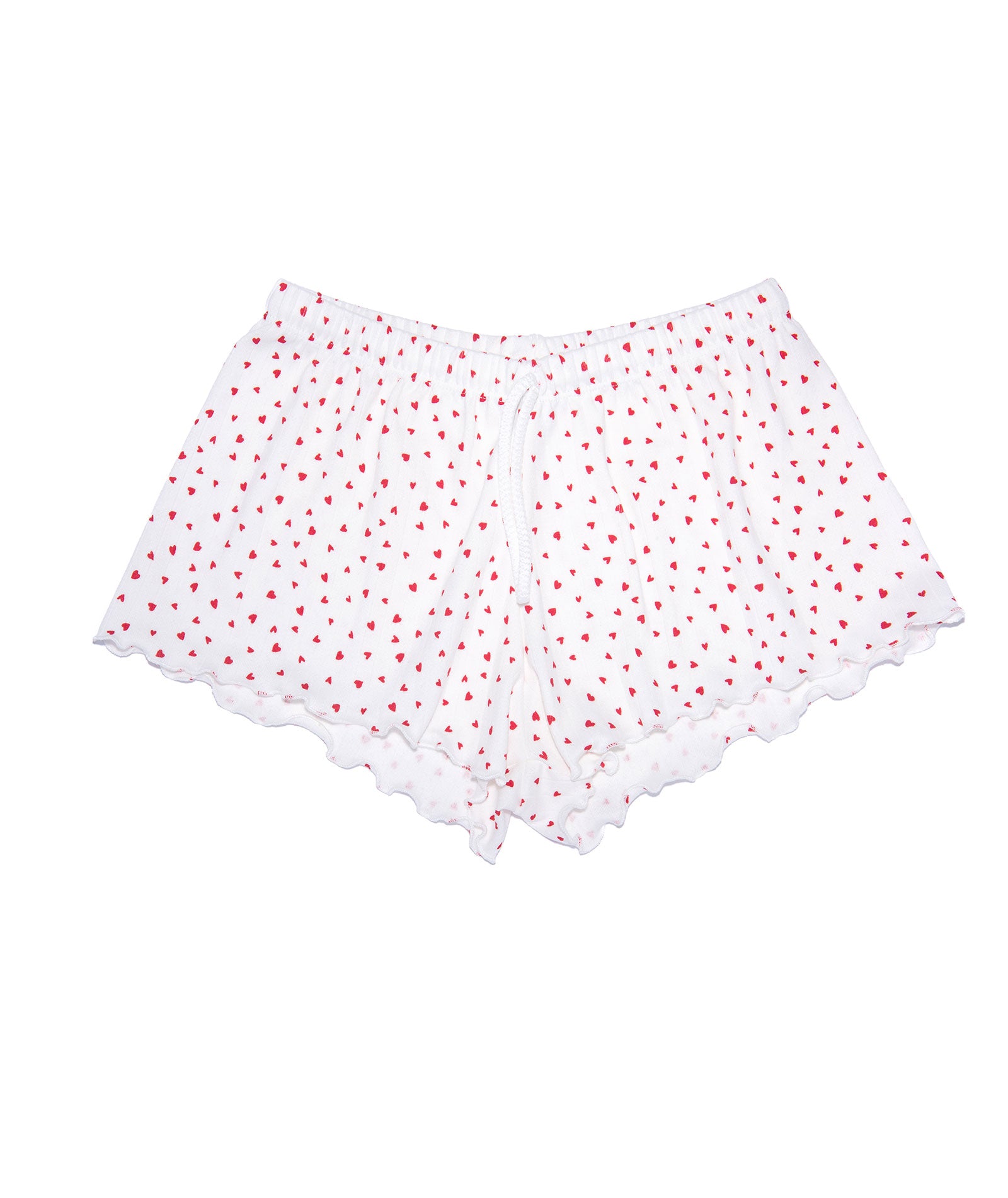 Cheryl Creations Girls' Valentina Heart Print Shorts - Cute Casual Summer Shorts for Girls, Perfect for Playdates, Beach Trips & Everyday Wear