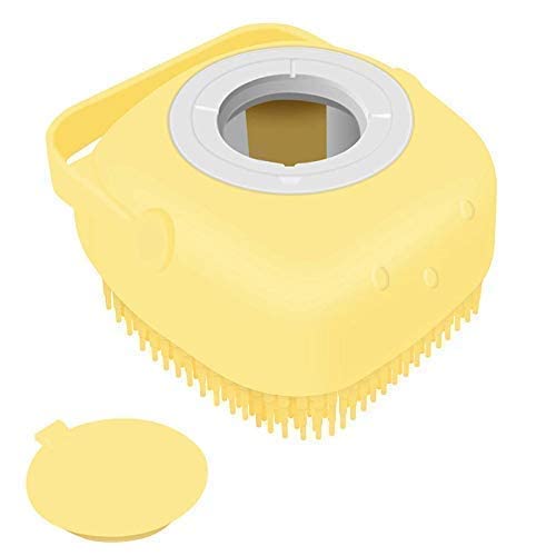 EVERNEST Silicone Body Brush with Shampoo Dispenser - Exfoliating & Massage Bath Brush for Deep Cleaning, Gentle Skin Care - Soft Shower Brush for Men & Women (Multicolor) - Perfect for Spa, Home Bath & Gift Ideas