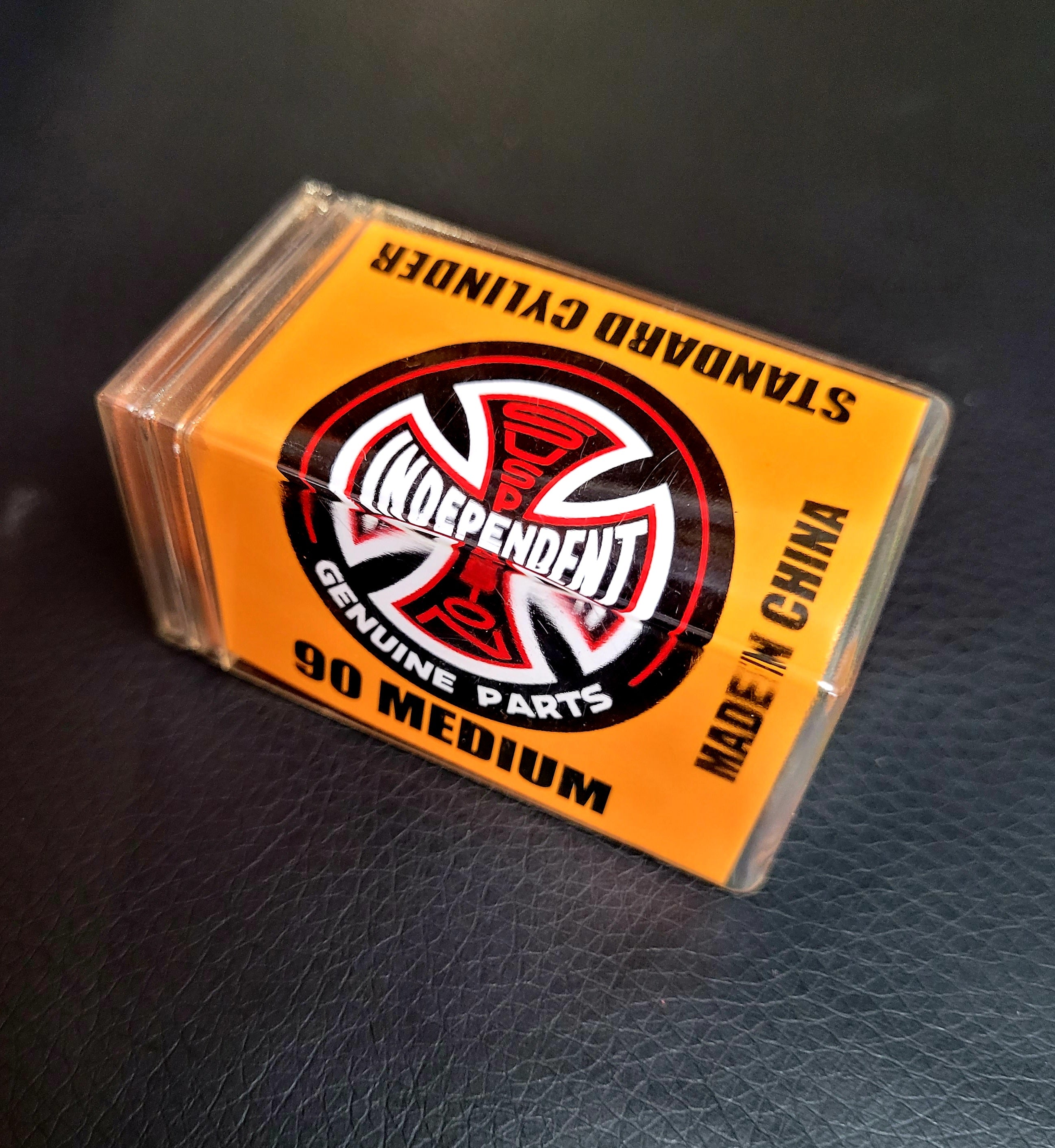Premium 90a Orange Medium Cylinder Skateboard Bushings - Independent Brand - Perfect for Street, Park, and Cruising Skateboards