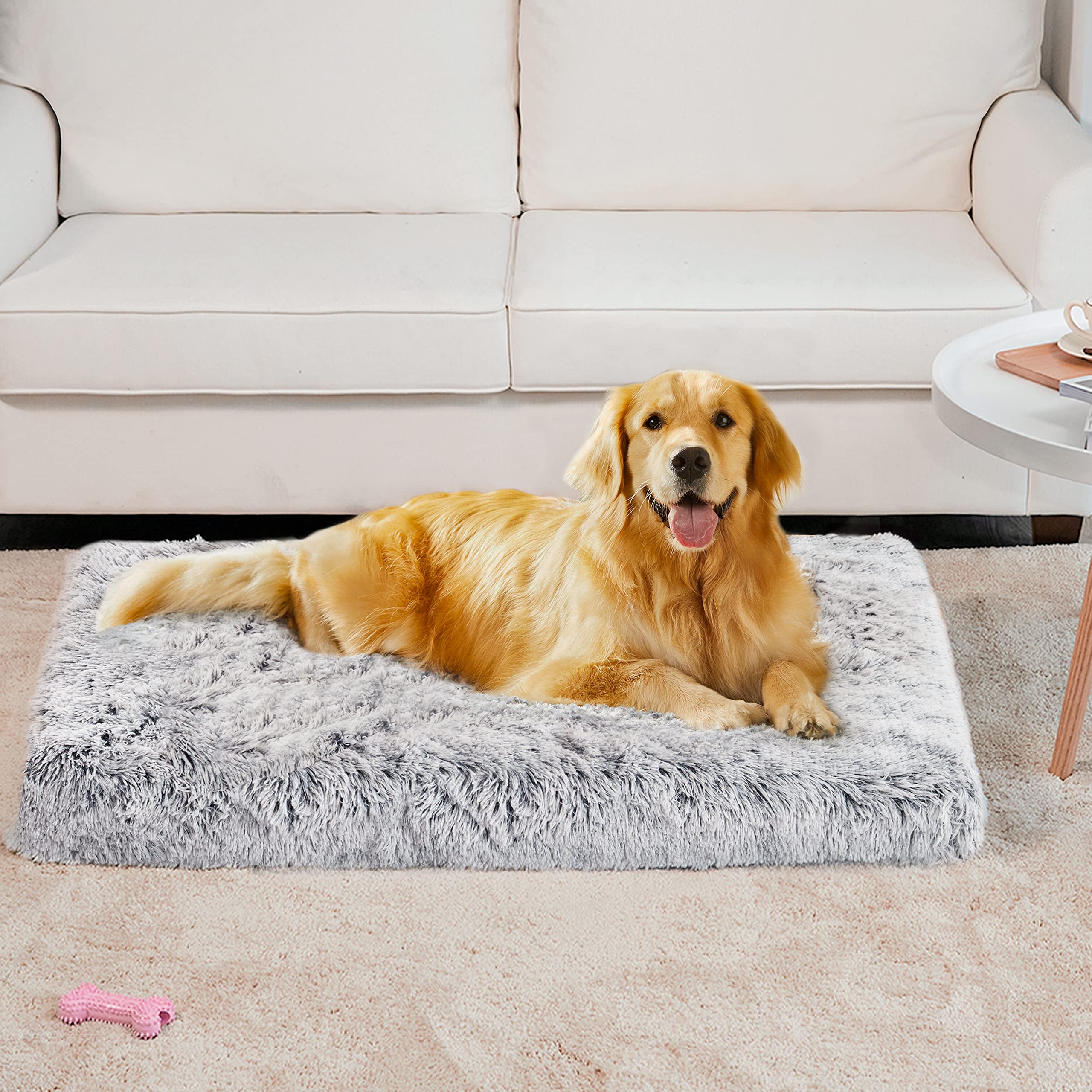 Orthopedic Dog Bed for Large Dogs - Waterproof Egg Crate Foam Mattress with Removable Washable Cover & Non-Slip Bottom - Perfect for Crates, Living Rooms & Bedrooms - Supportive Pet Bed for Medium to Extra Large Breeds