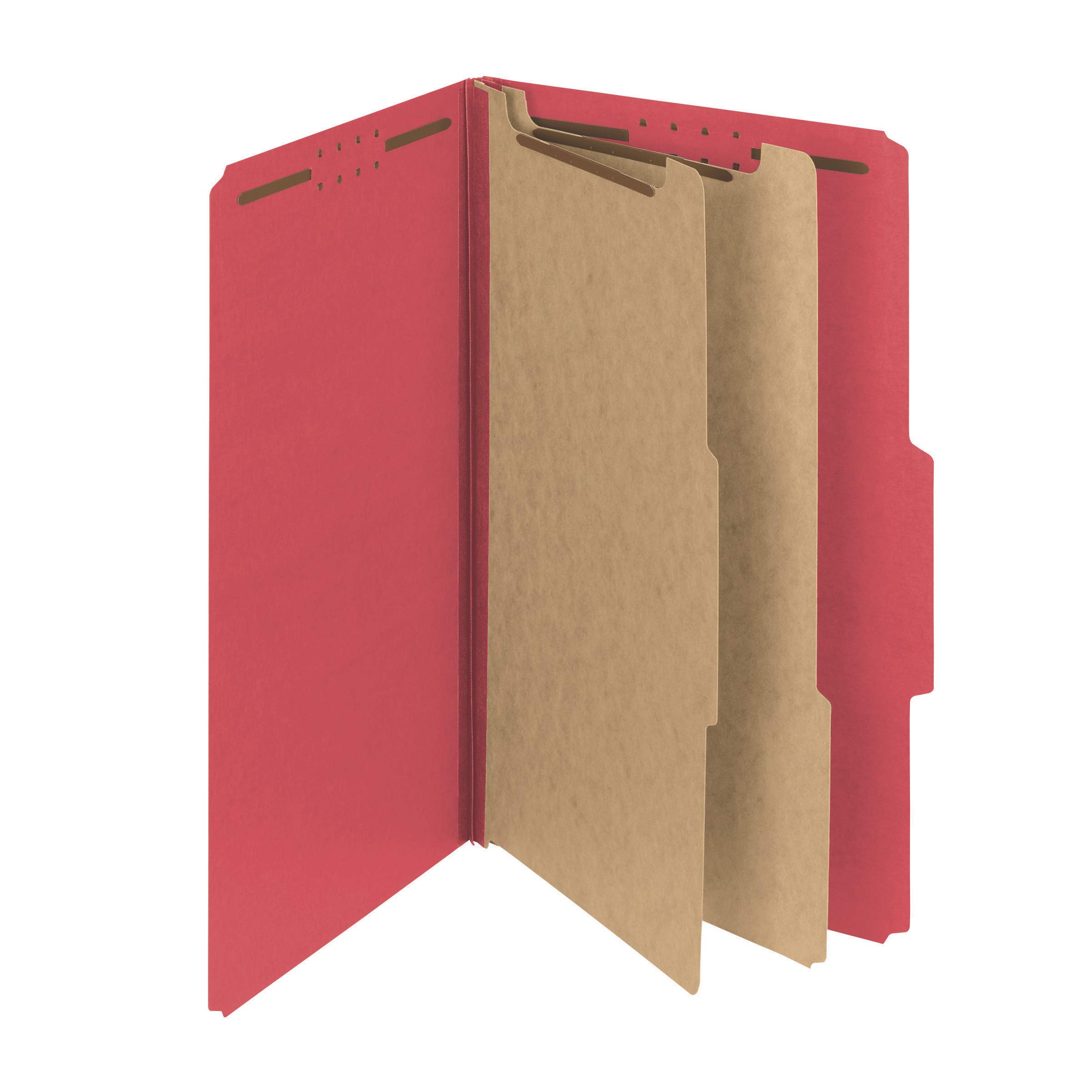 Smead PressGuard Classification File Folder with SafeSHIELD Fasteners - 2 Dividers, 2