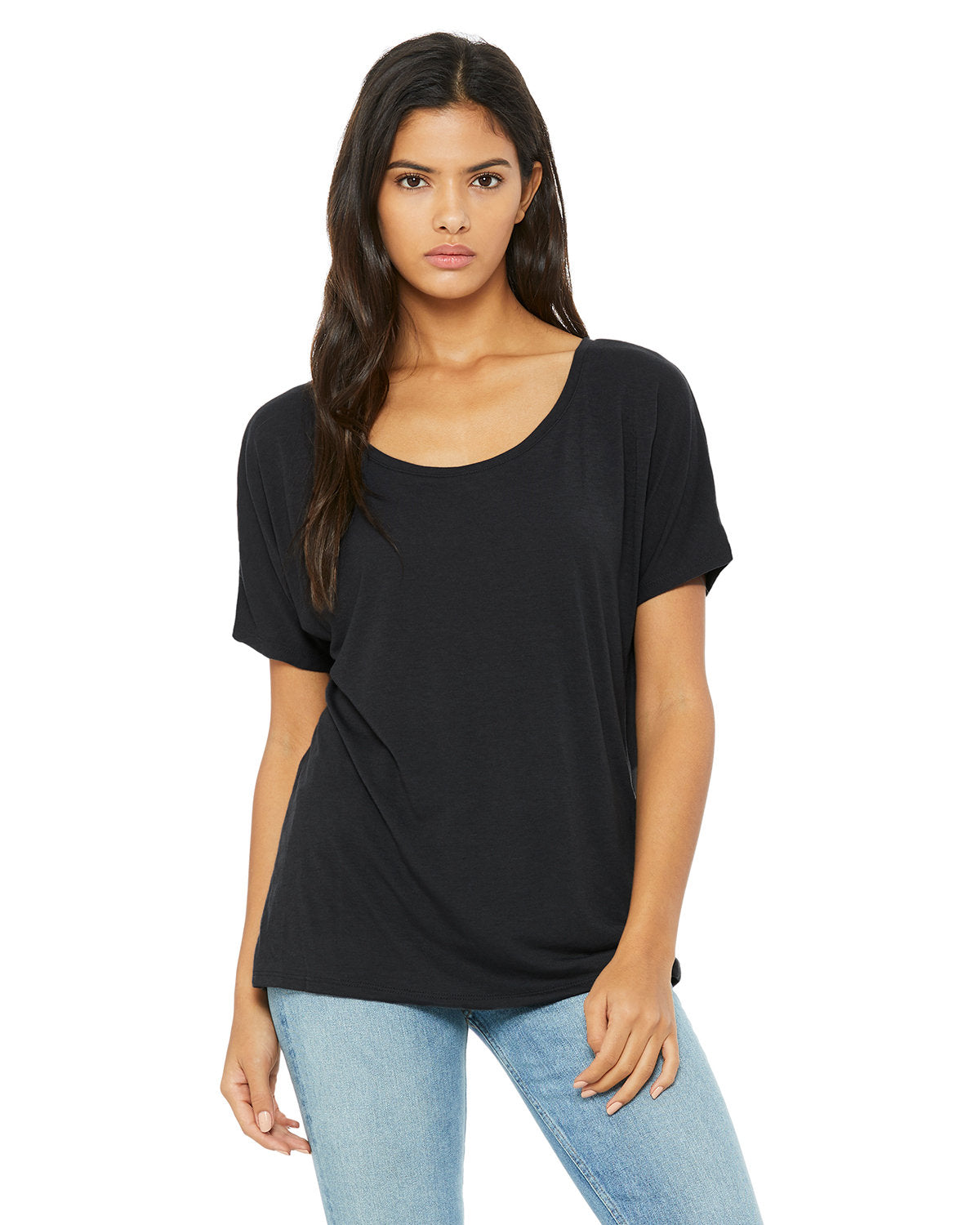 Bella + Canvas 8816 Women's Slouchy Scoop Neck T-Shirt - Soft & Comfortable Casual Tee for Everyday Wear, Lounge & Outfits