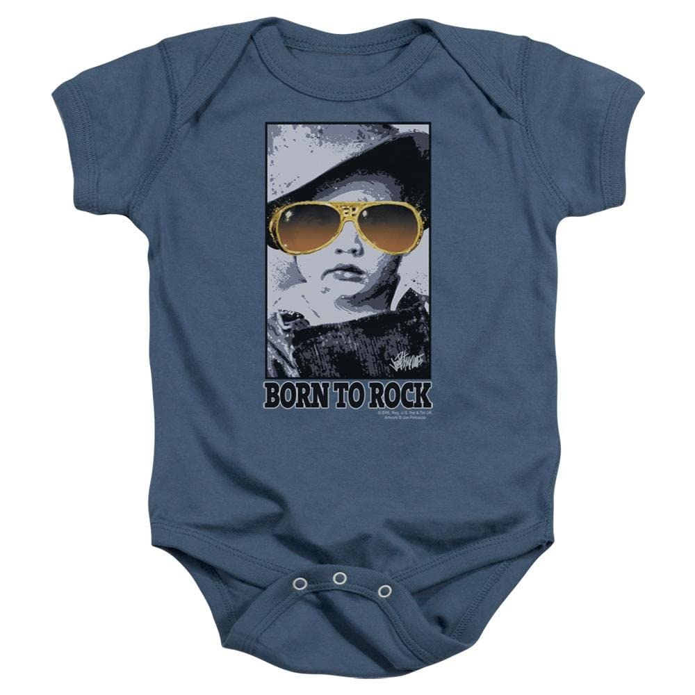 Elvis Presley Born to Rock Baby Bodysuit - Cute Rock & Roll Outfit for Infants & Toddlers - Perfect for Concerts, Photo Shoots & Music-Themed Parties