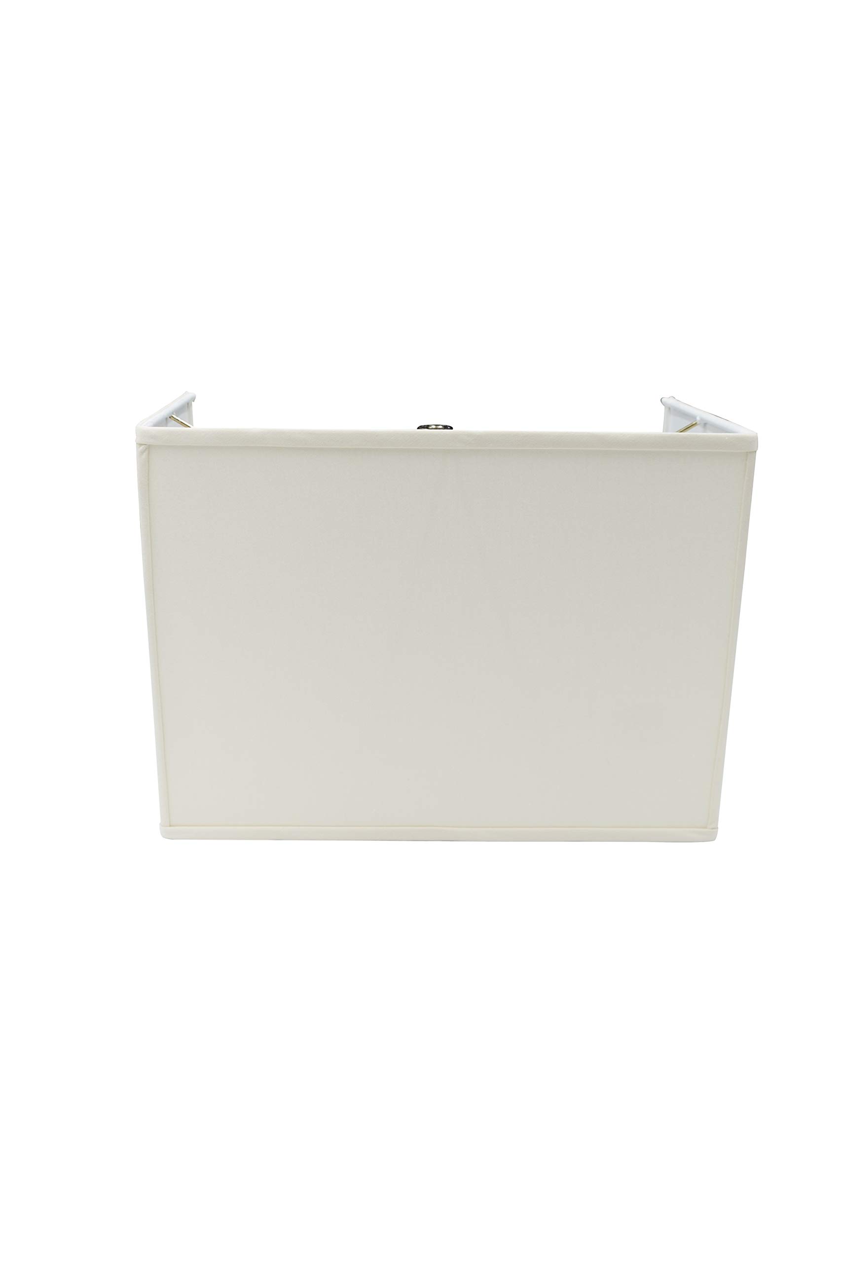 12 Inch Half Rectangular Wall Sconce Lamp Shade with Washer Fitter - Rustic Home Decor Lighting for Bedroom, Living Room & Hallway