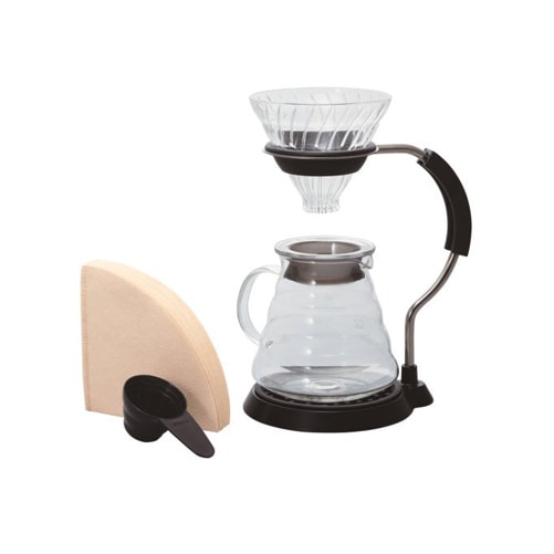 Hario V60 Glass Pour Over Coffee Dripper Set - Perfect for Home Brewing, Specialty Coffee & Barista Use