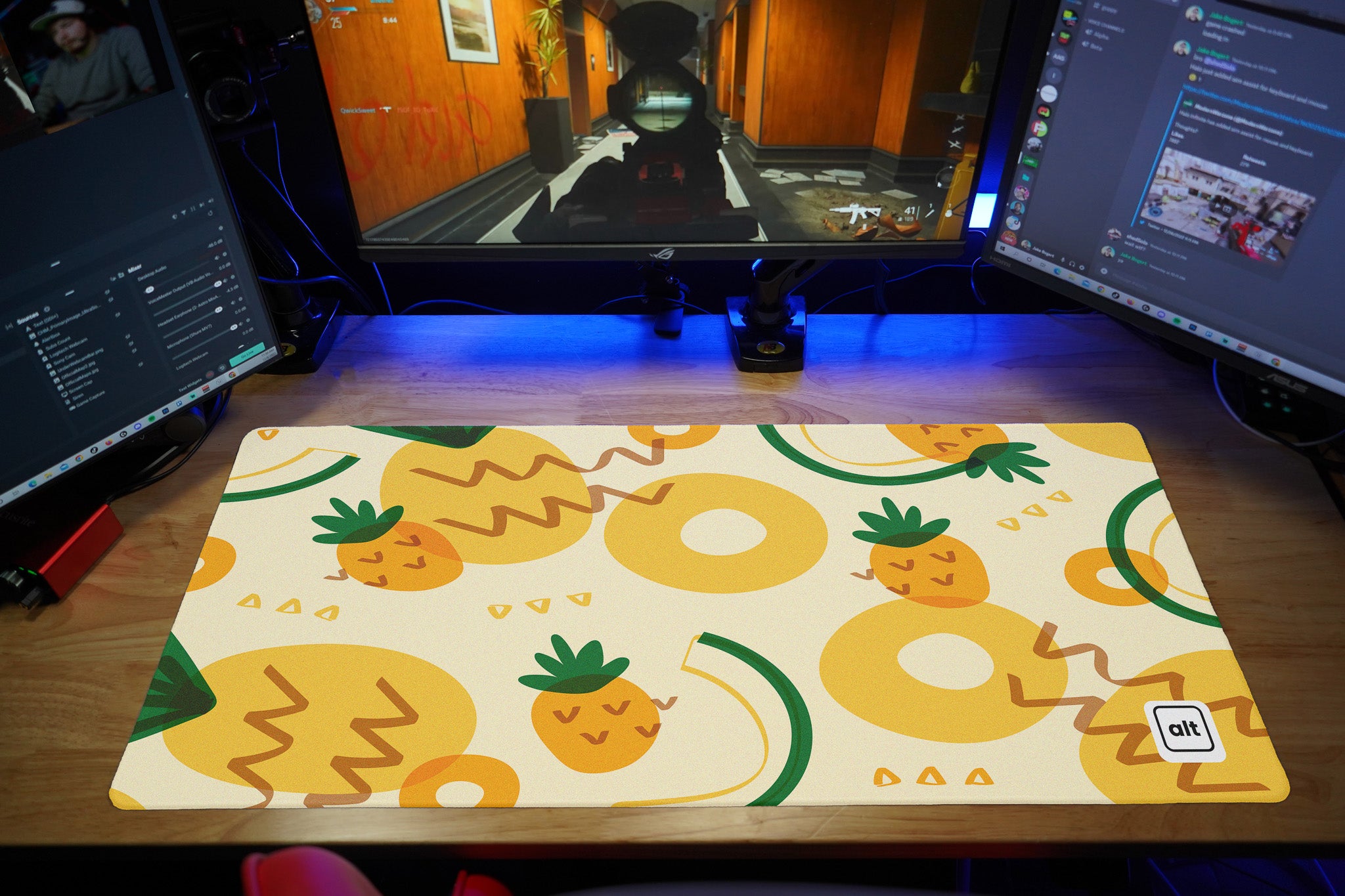 Premium Pineapple Express Gaming Mouse Pad - Non-Slip Rubber Base, Smooth Surface for Precise Control - Perfect for Gaming, Office & Home Use