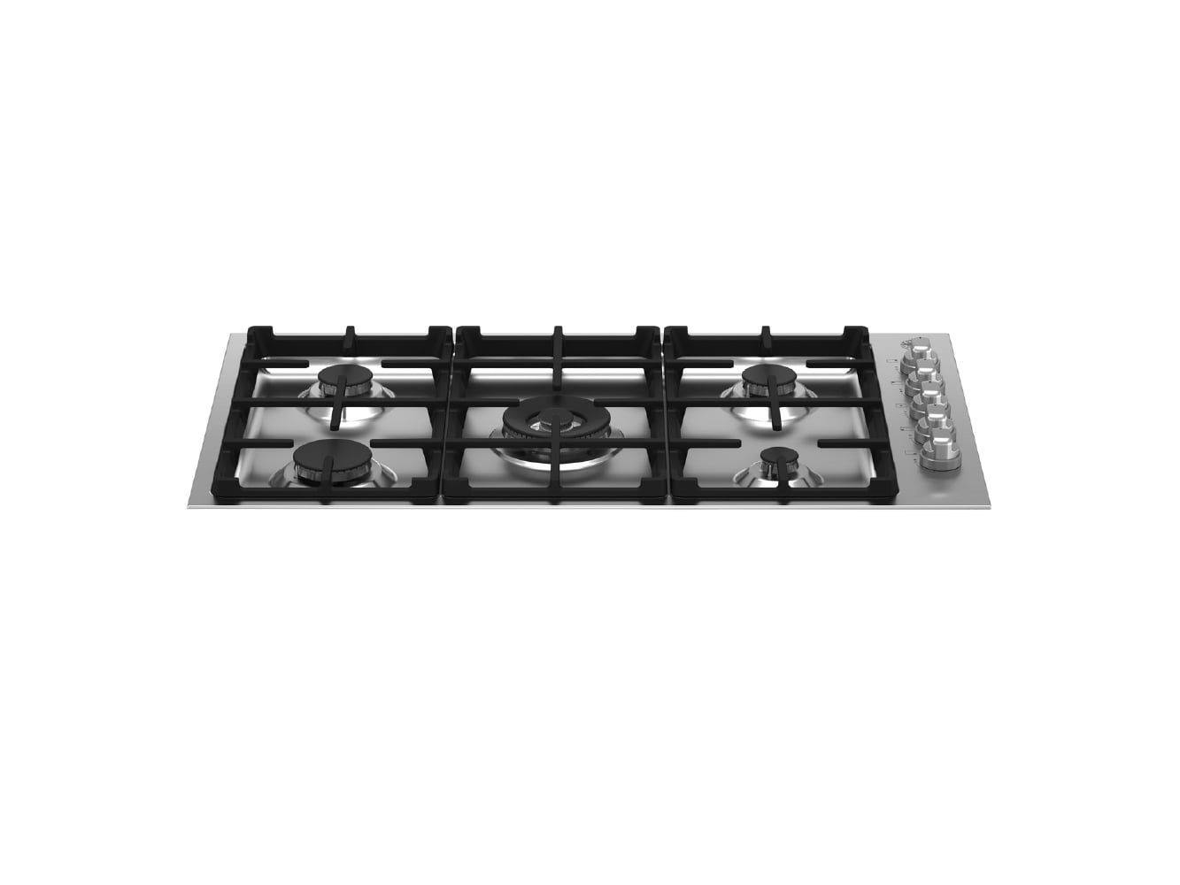 Bertazzoni MAST365QXE 36-Inch 5-Burner Drop-In Gas Cooktop - Professional Grade for Home Kitchens, Perfect for Cooking Large Meals & Entertaining