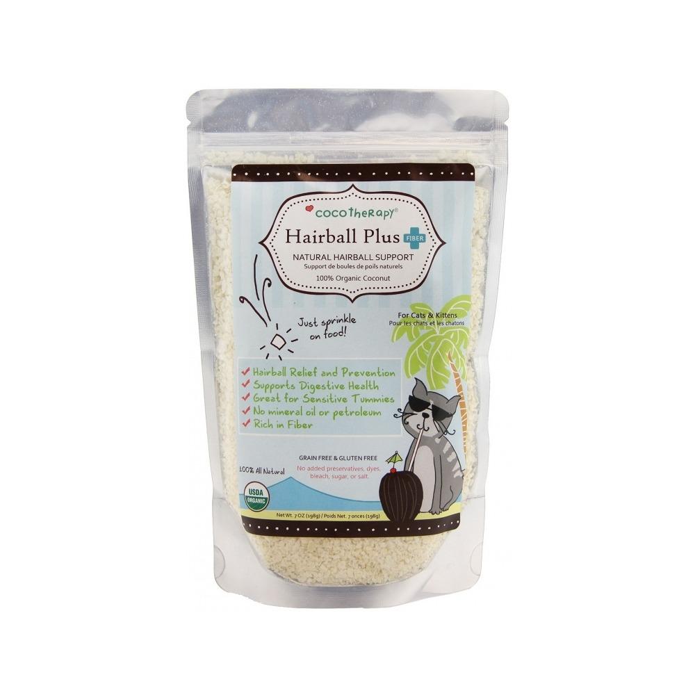 Organic Coconut Hairball Management Supplement for Cats - Hairball Plus | Reduces Shedding & Digestive Support | Perfect for Long-Haired & Indoor Cats