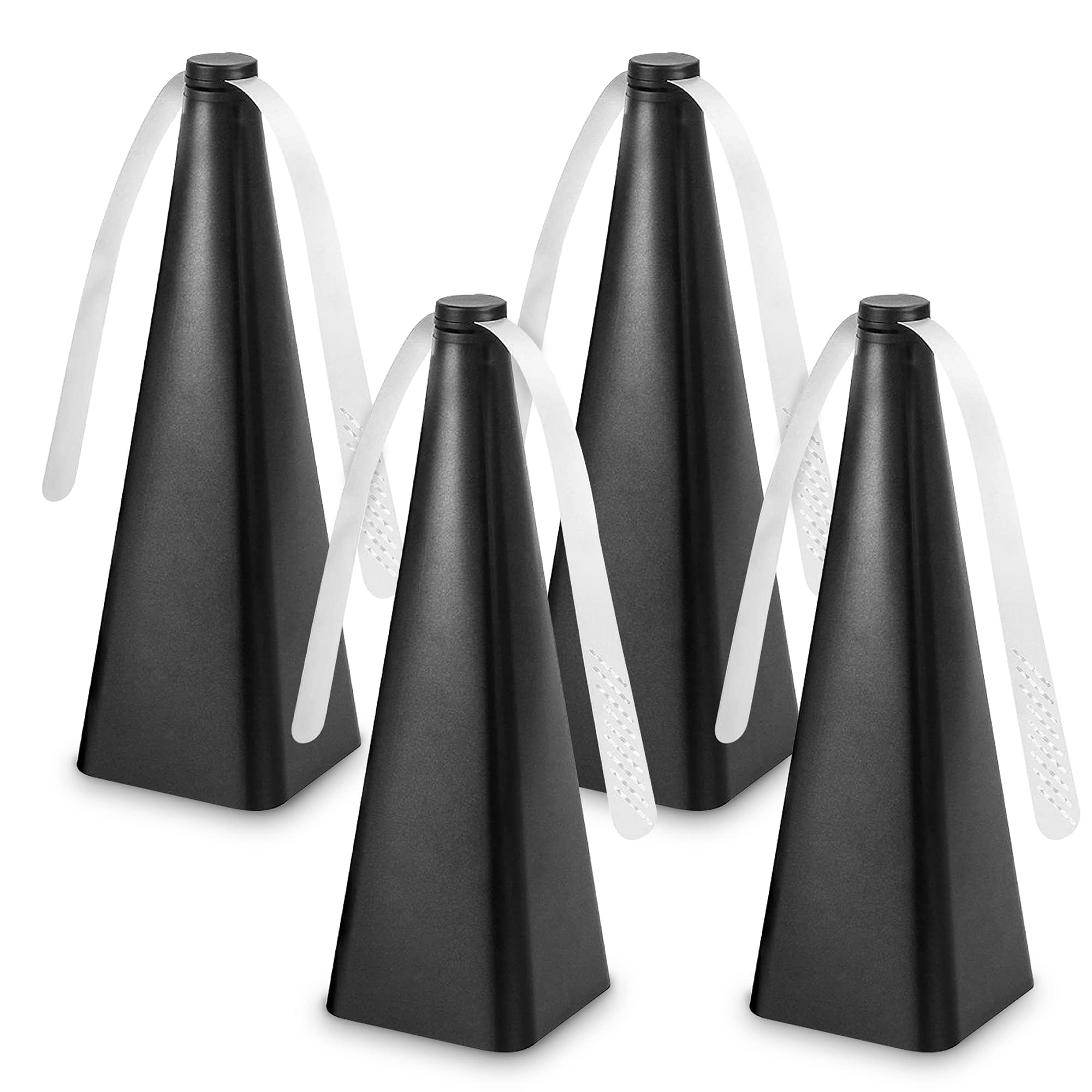GoGiffy 4-Pack Tabletop Fly Fans - Spinning Fly Repellent for Outdoor Dining, Picnics, and BBQs | Keep Flies Away from Food | Black Fly Spinner for Patio, Restaurant, and Kitchen Use