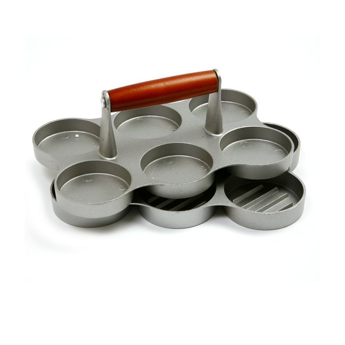 Norpro Mini Burger Press - Stainless Steel Patty Maker for Homemade Sliders, Meatballs & Veggie Burgers - Perfect for BBQs, Parties & Meal Prep