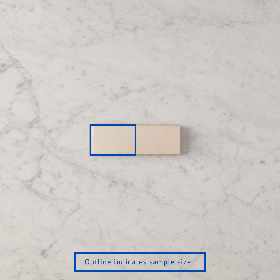 Noosa Semi Gloss Zellige Bone Tile Sample - Premium Ceramic Wall & Floor Tile for Kitchen Backsplash, Bathroom, and Shower Renovation