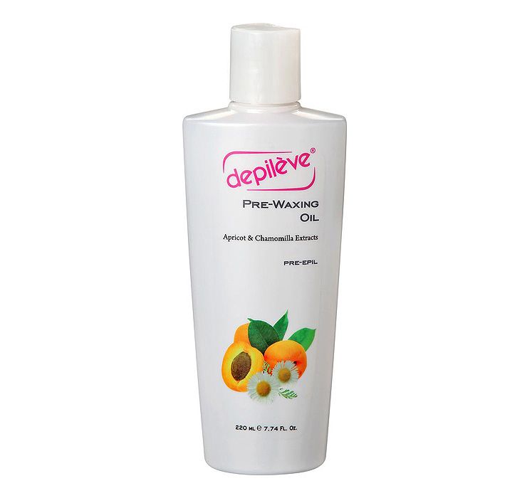 Depileve Pre Waxing Oil 220ml - Professional Hair Removal Oil for Smooth Skin - Ideal for Waxing, Sugaring & Epilation at Home or Salon