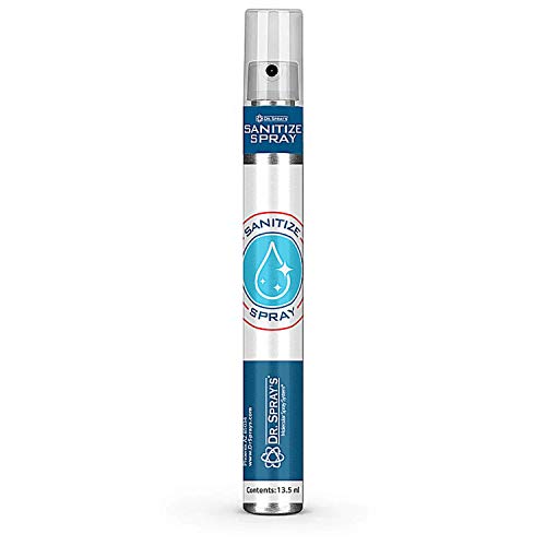 Dr. Spray's ® Lavender Alcohol-Based Travel Size Hand Sanitizer Spray (1 Pack) – Made in USA, Vegan, Non-GMO – Perfect for Travel, Office & On-the-Go Hygiene