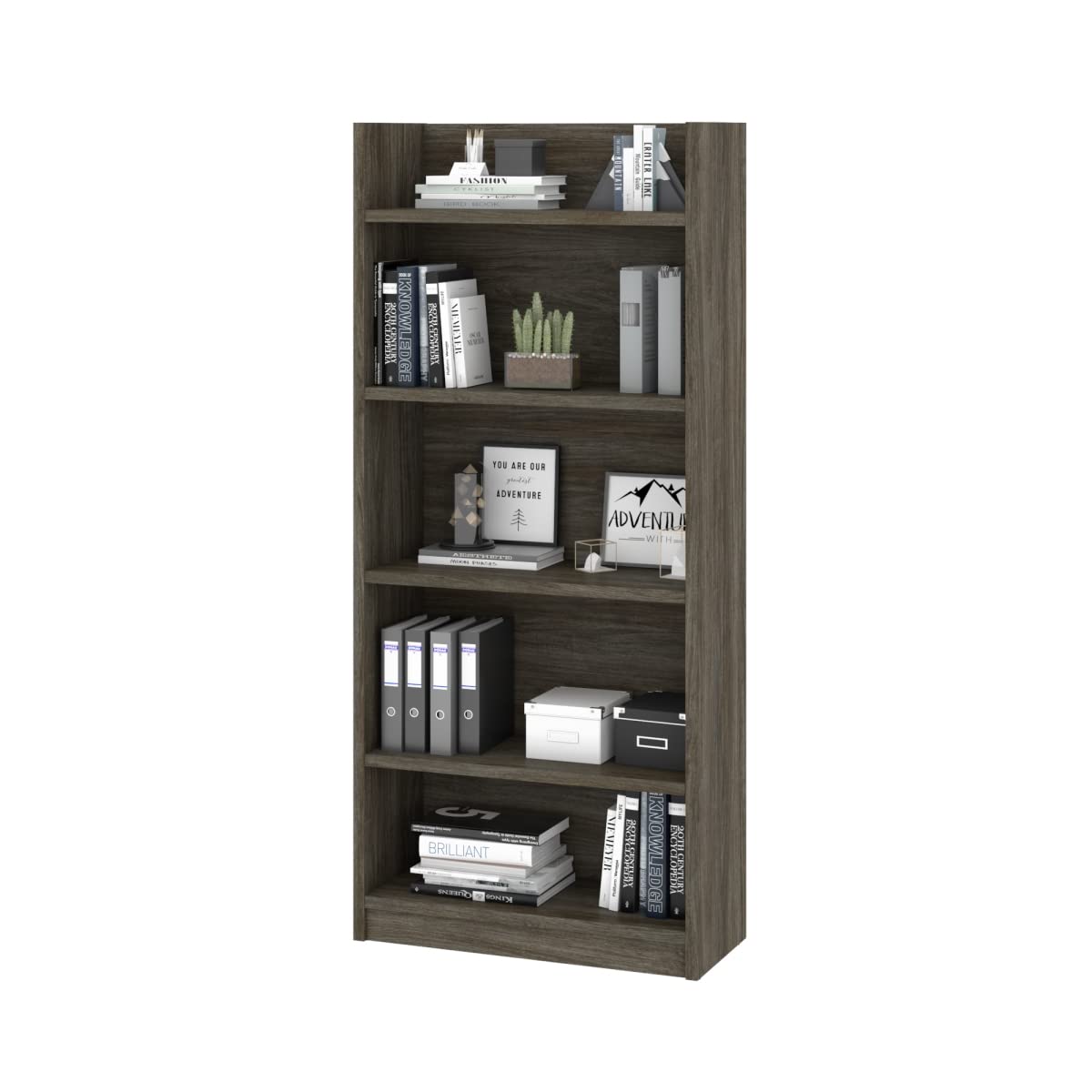 Bestar Standard Bookcase - Pro-Linea | Modern Bookshelf for Home & Office | Perfect for Living Room, Bedroom, or Study Organization