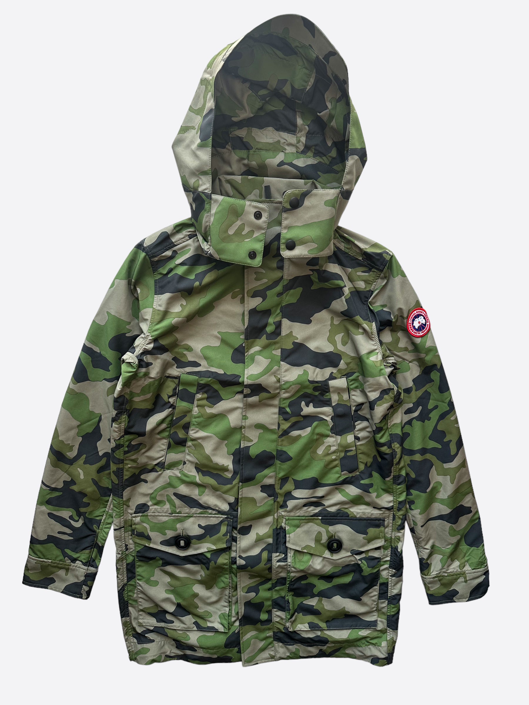 Canada Goose Camo Crew Trench Men's Jacket - Waterproof Winter Coat for Outdoor Activities, Hunting & Urban Style