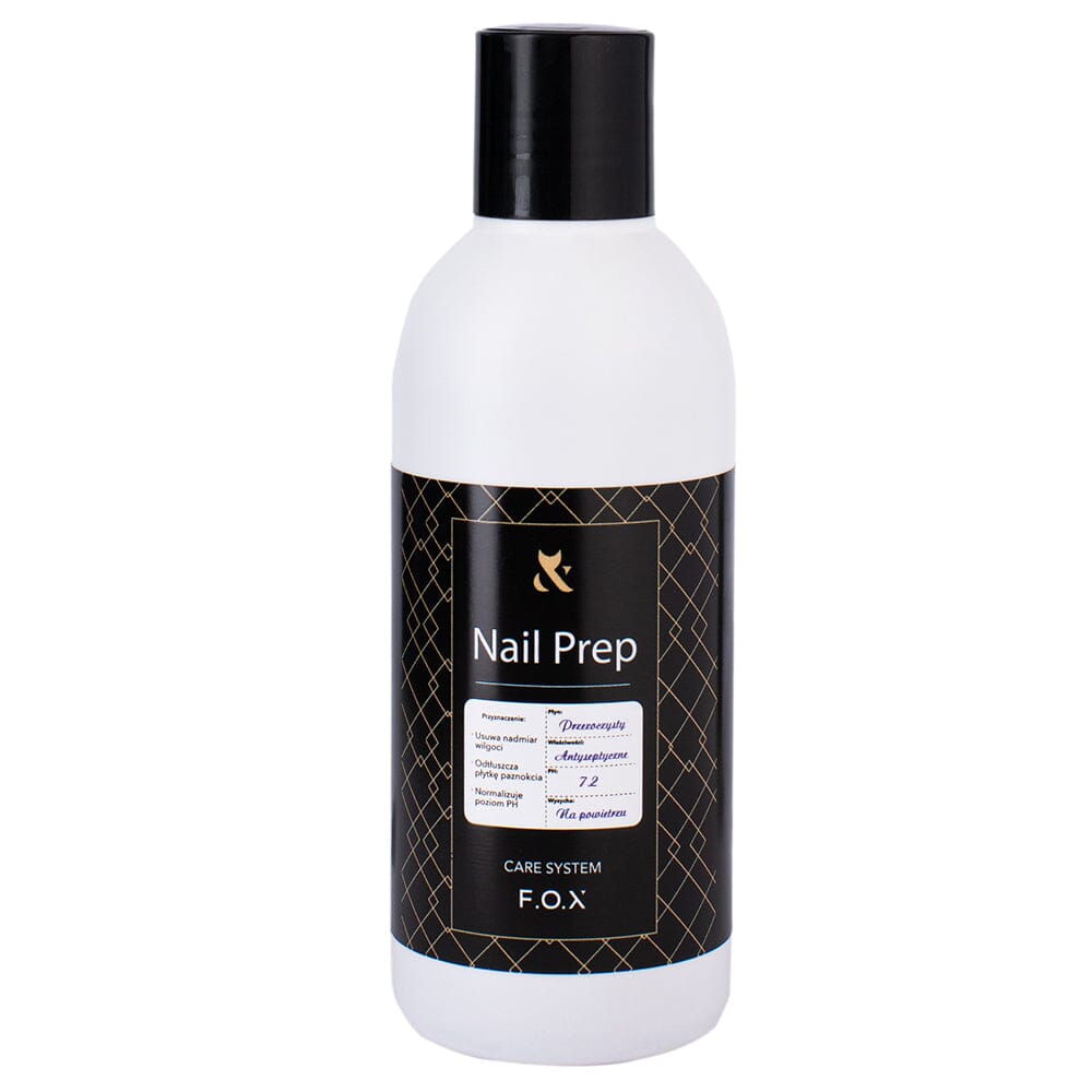 F.O.X NANO Dehydrator for Nails - 200ml Nail Prep Solution - Professional Nail Dehydrator for Gel Polish, Acrylic & Dip Powder Application - Perfect for Salon, Home Manicure & Nail Art