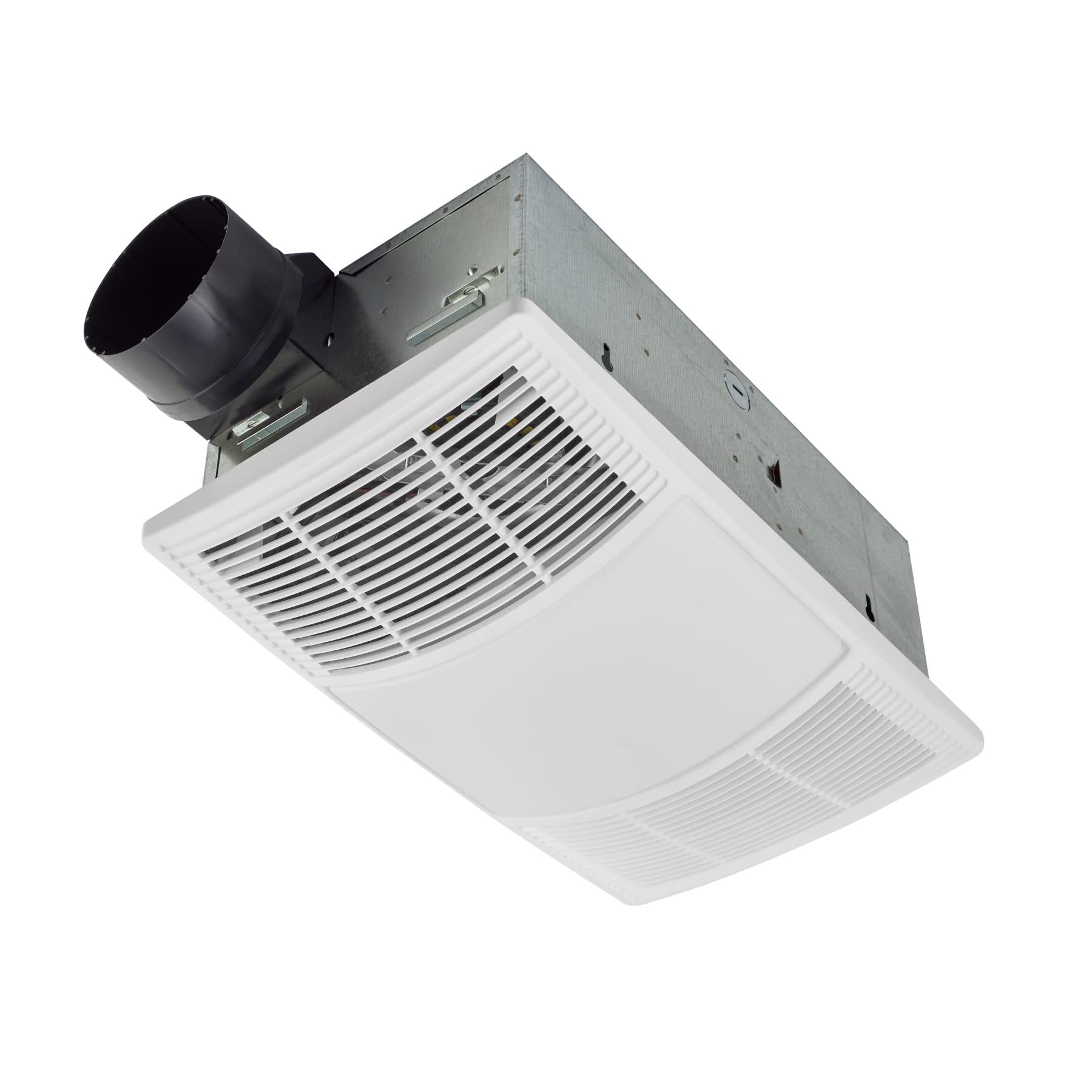 Broan-NuTone BHFLED80 80 CFM Bathroom Exhaust Fan with Heater & LED Light - Powerful Ventilation for Bathrooms, Showers & Small Spaces