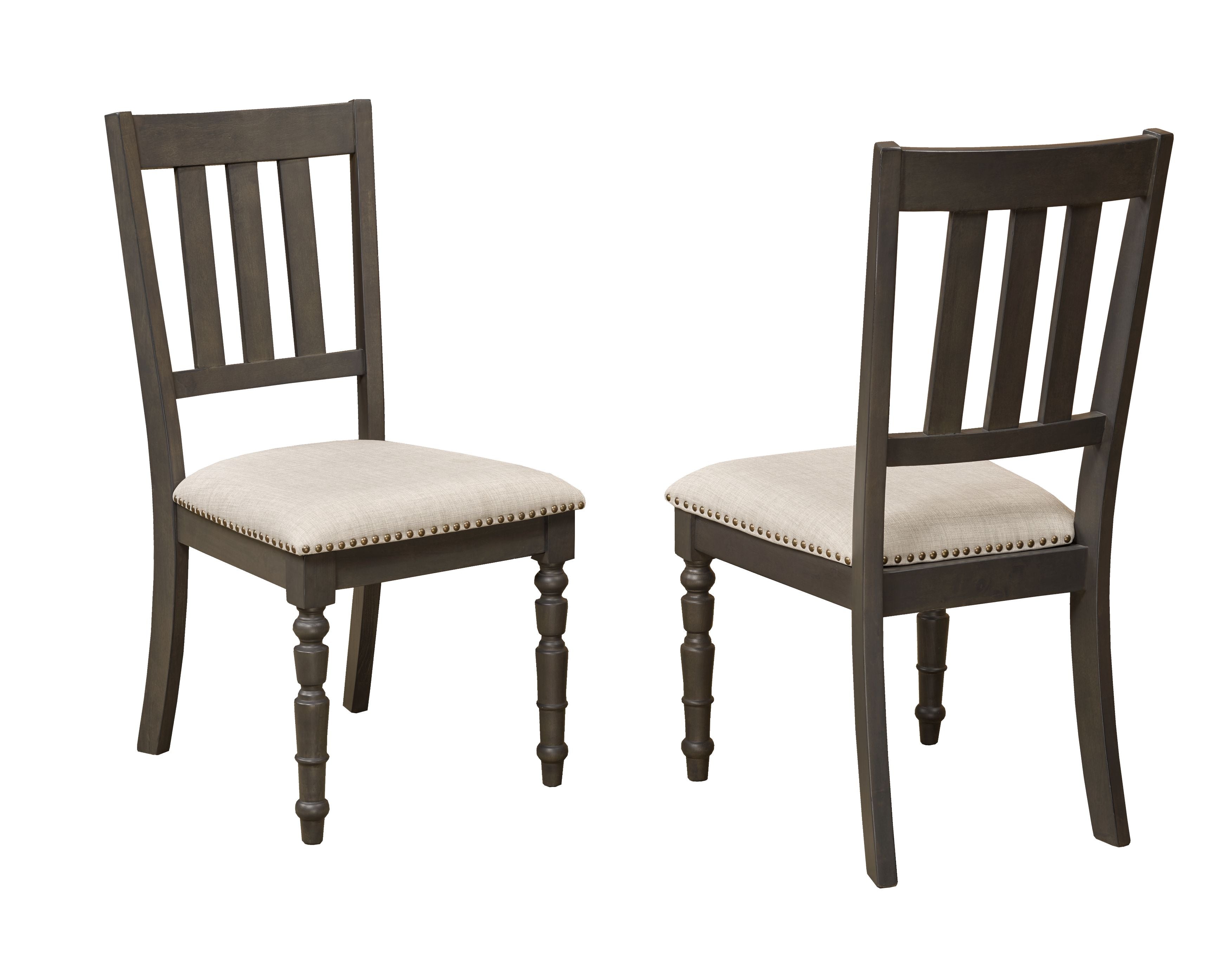 Claudia Dining Chairs Set of 2 - Beige Upholstered Side Chairs for Kitchen, Dining Room, or Breakfast Nook - Comfortable Modern Seating for Home & Office