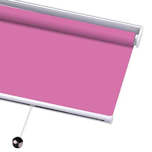 Premium Blackout Roller Shades - Cordless UV Protection Custom Window Blinds 53
