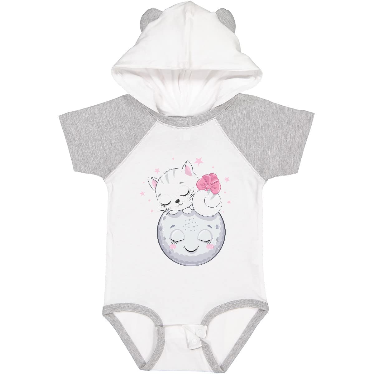 Inktastic Cat on The Moon Baby Bodysuit - Cute Astronaut Cat Onesie for Newborns & Infants - Soft Cotton Unisex Romper for Boys & Girls - Perfect for Baby Showers, Birthdays & Everyday Wear
