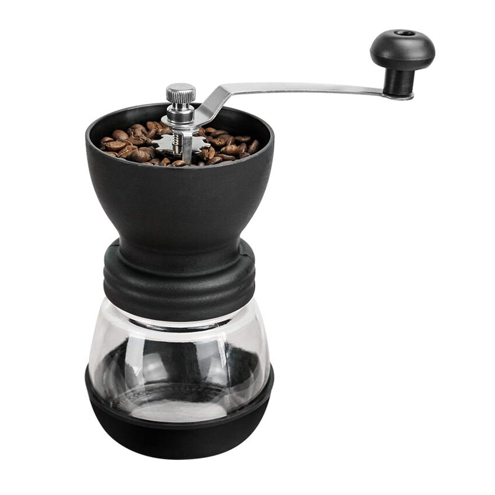 Premium Stainless Steel Manual Coffee Grinder - Portable Hand Crank Bean Mill for Espresso, French Press & Pour Over - Perfect for Home, Office & Travel Use