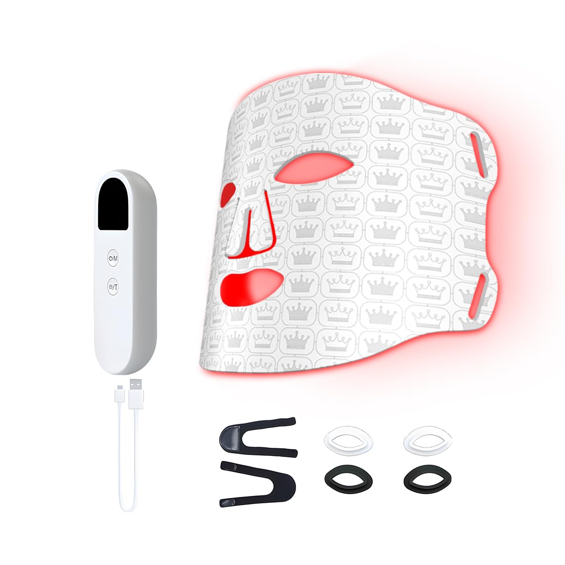 7 Colors LED Red Light Therapy Mask with 264 Beads - Infrared Skin Care Face Mask for Anti-Aging & Acne Treatment at Home | Includes Remote Control | Perfect for Facial Rejuvenation & Relaxation