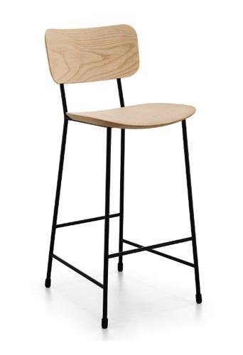 Premium Master M LG Stool by Midj - Modern Adjustable Bar Stool for Kitchen Island, Dining Room & Home Office - Ergonomic Comfort & Stylish Design