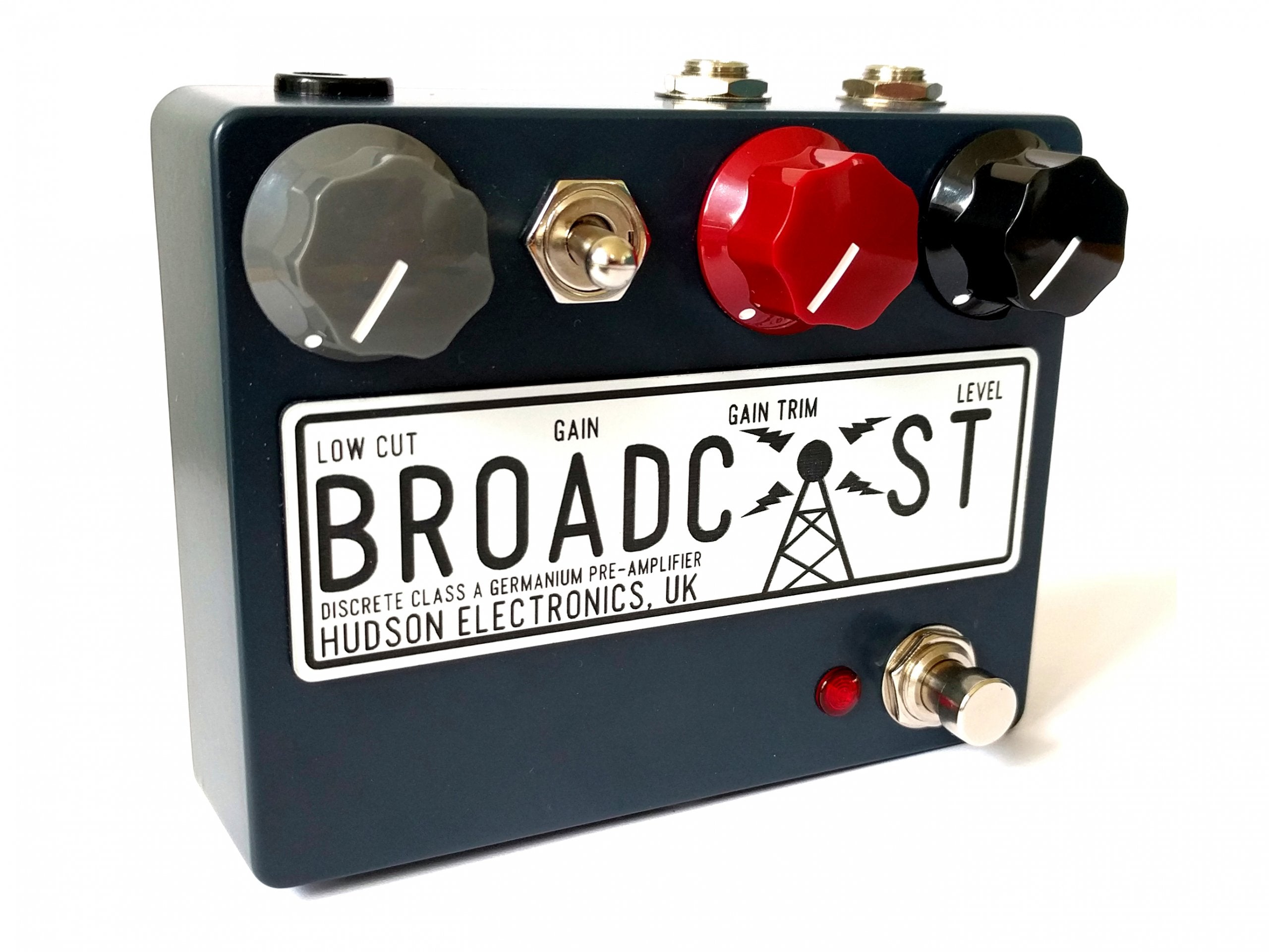 Hudson Electronics Broadcast - Professional Audio Distortion Pedal for Guitar & Bass - Perfect for Studio Recording & Live Performances
