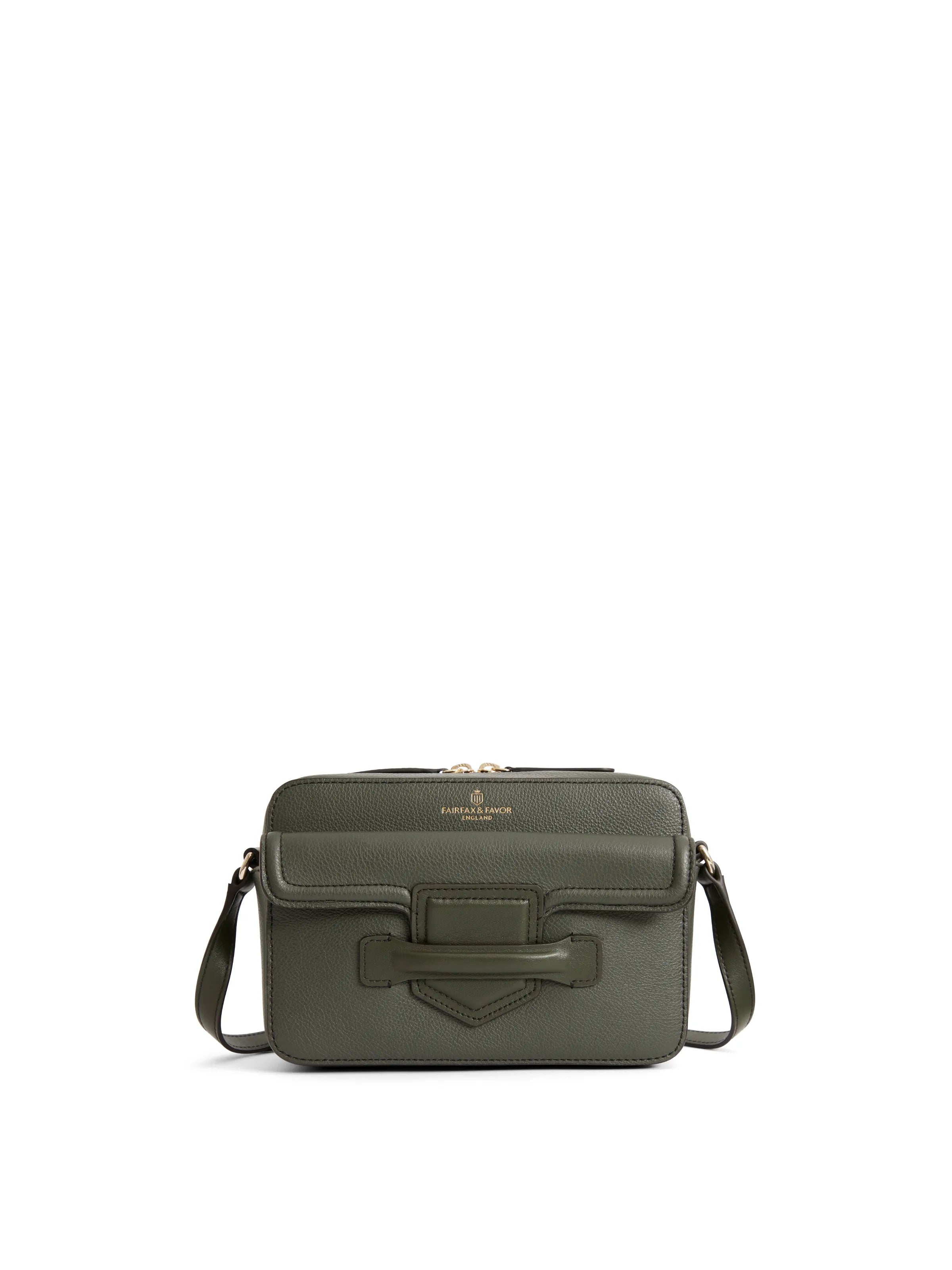 Massingham Cross Body Bag for Women - Genuine Moss Green Leather Handbag - Perfect for Travel, Work & Everyday Use