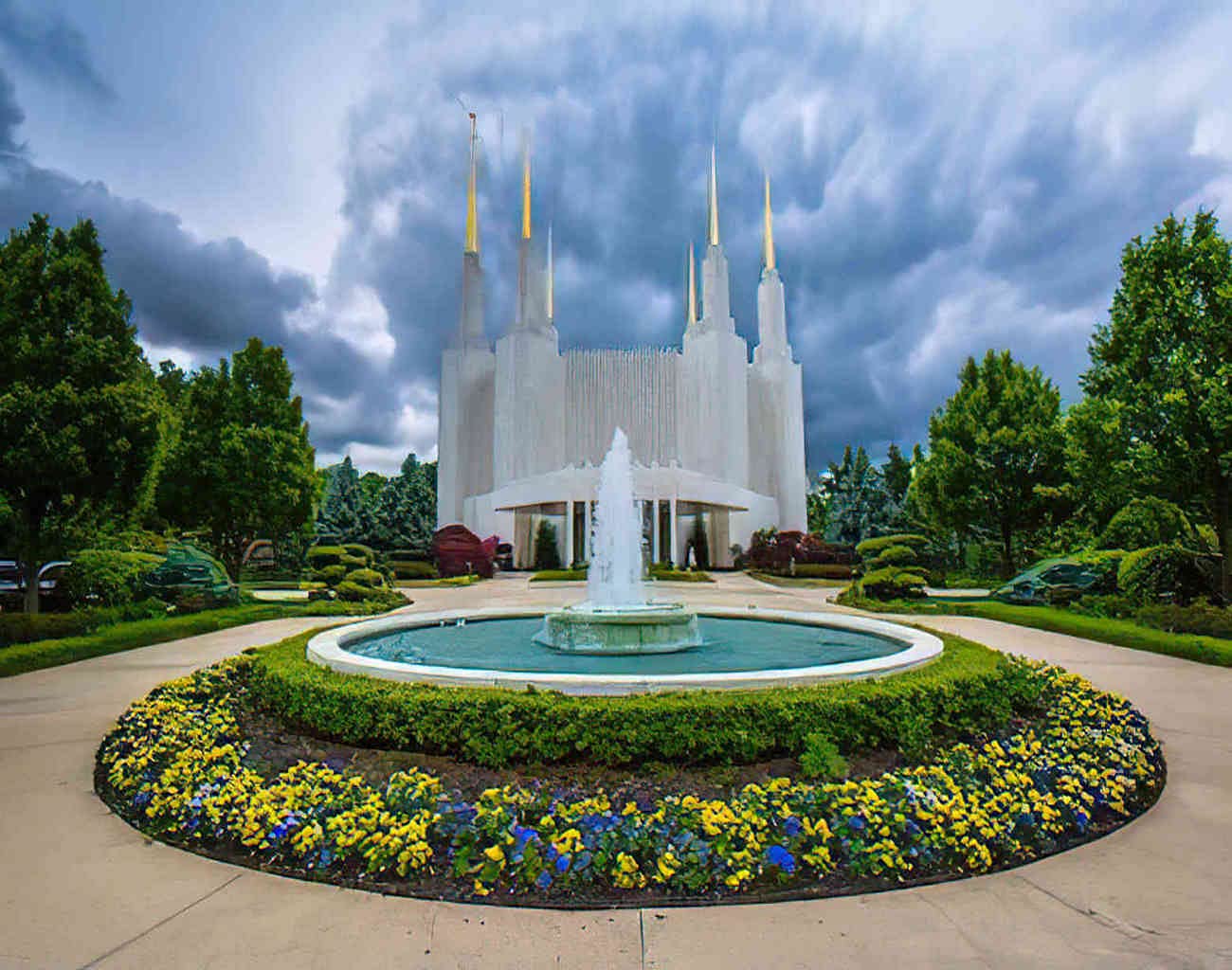 Maryland Landscape Jigsaw Puzzle for Adults - 500 Piece Wooden Church & Washington DC Temple Puzzle (15x20 Inch) - Family Games, DIY Gift for Kids & Adults - Perfect for Relaxation, Home Decor & Latter Day Saints Gifts