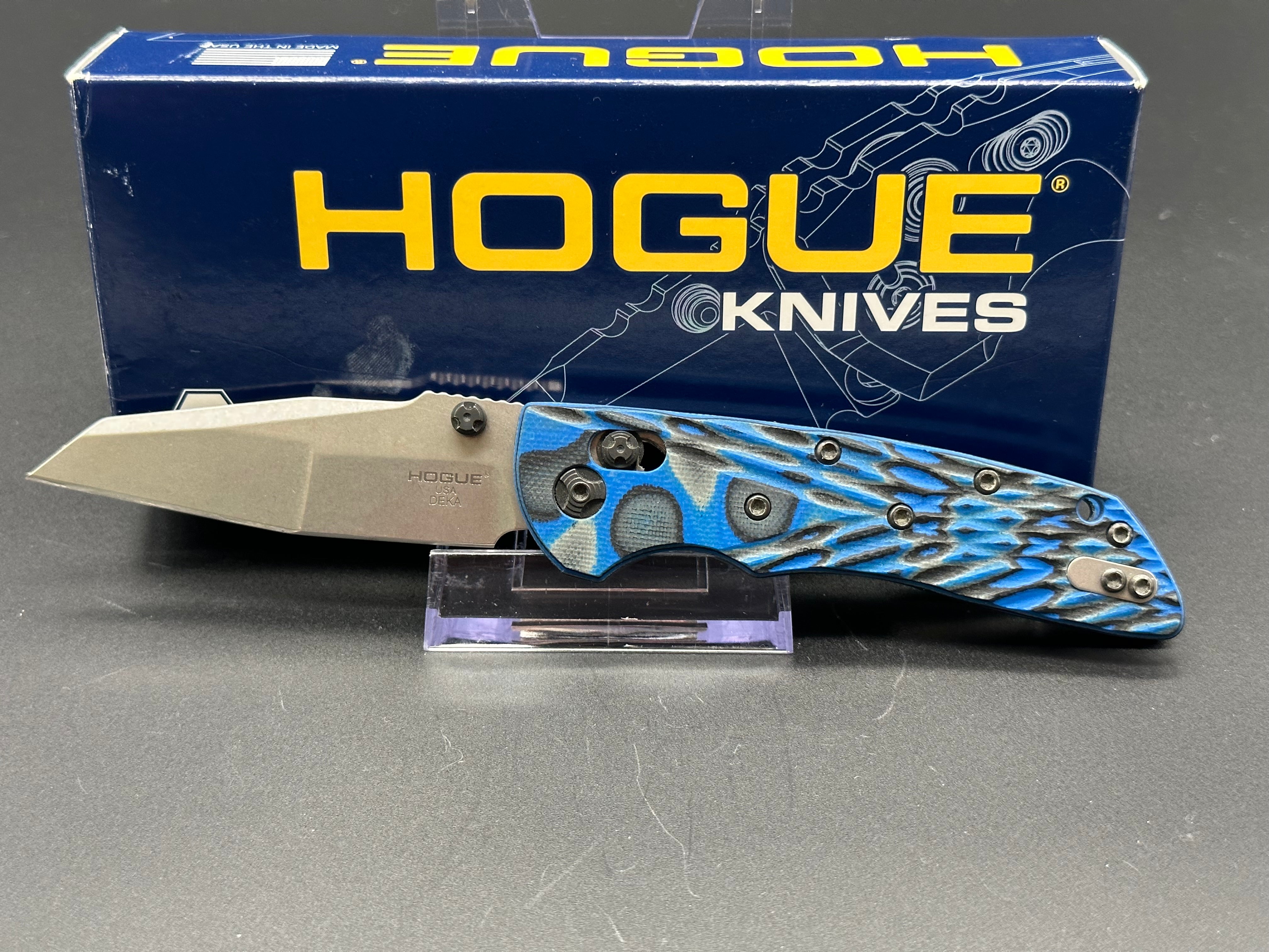 Hogue Deka Folding Pocket Knife - Premium EDC Knife with Clip Point Blade for Outdoor, Camping & Everyday Carry (EDC)