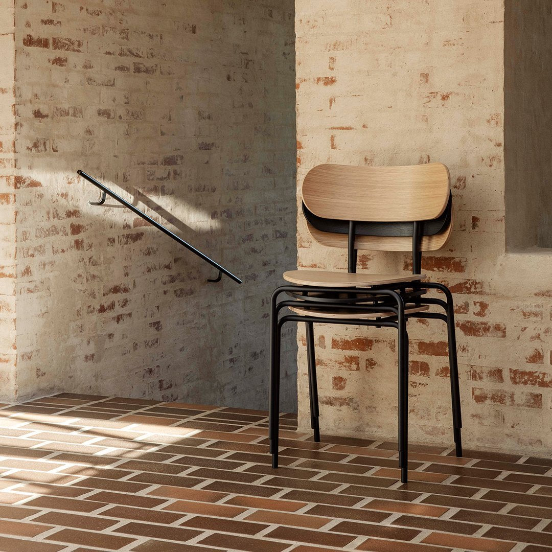 Modern Coco Dining Chair - Stackable Wooden Chair for Kitchen, Dining Room & Outdoor Use - Comfortable & Space-Saving Design