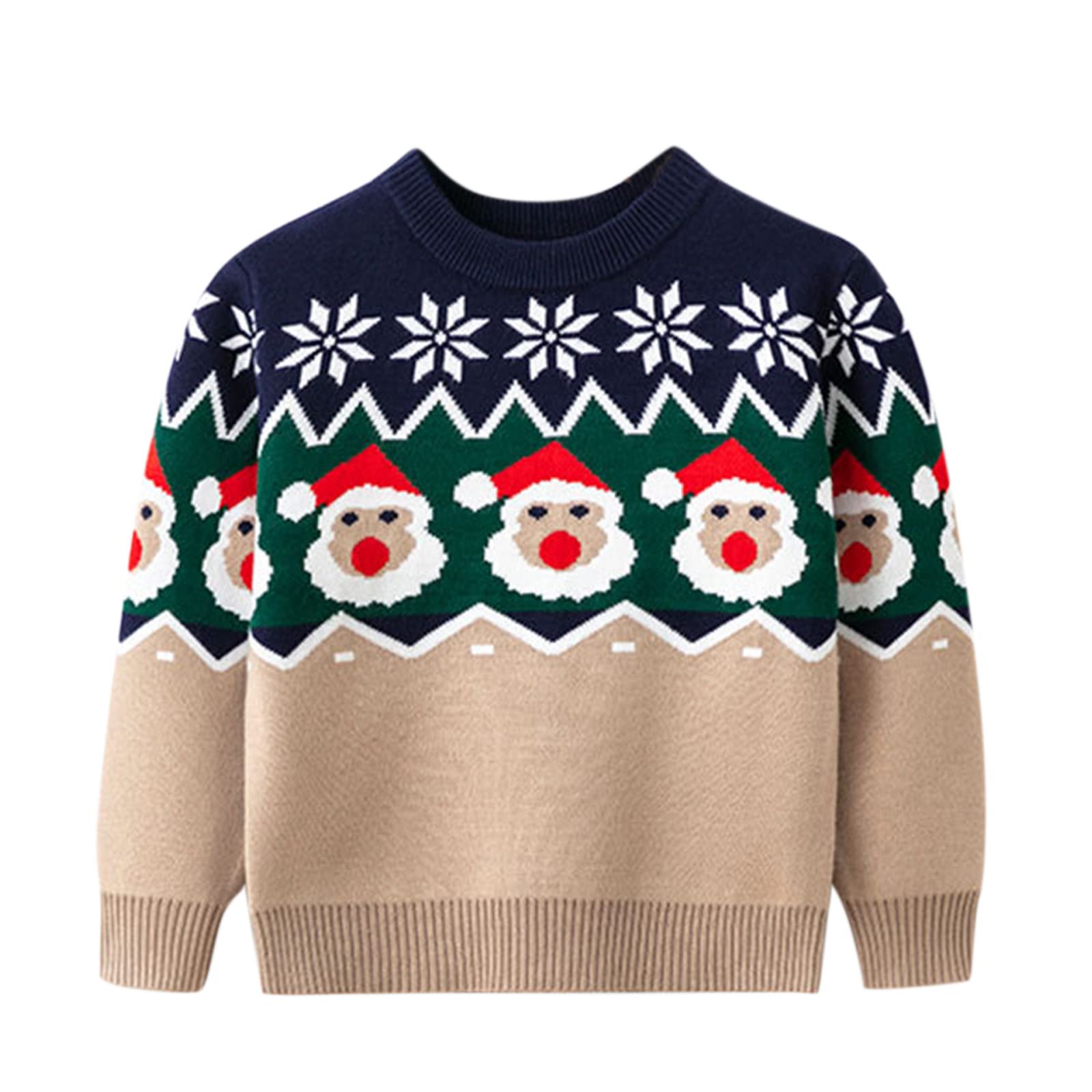Adorable Newborn Baby Christmas Knit Sweater - Cozy Chunky Knitted Jumper for Boys & Girls | Perfect Winter Outfit for Infants & Toddlers | Great for Holiday Photos, Family Gatherings & Cold Weather