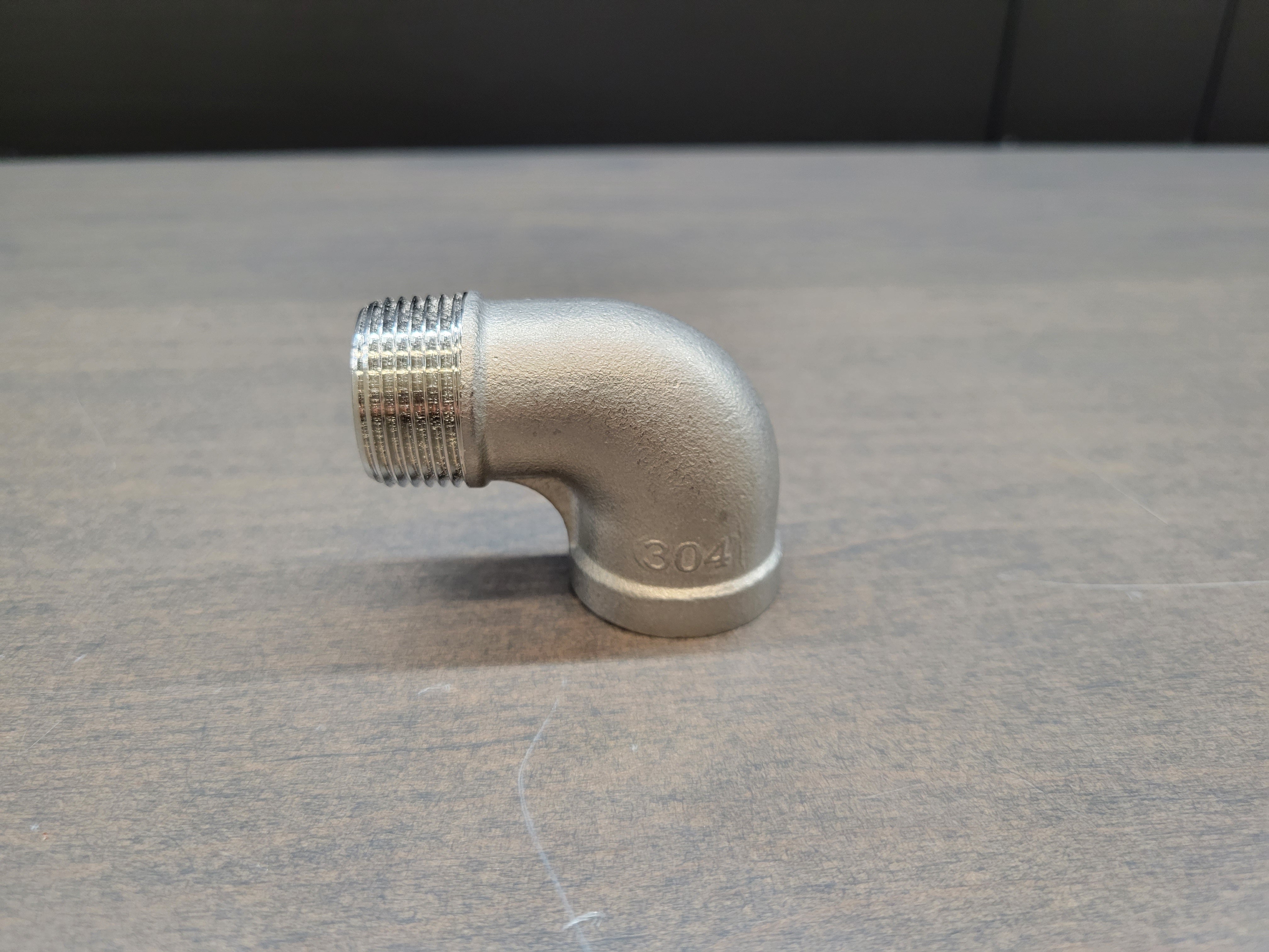Stainless Steel 3/4 NPT Street Elbow - Corrosion-Resistant Pipe Fitting for Plumbing, HVAC & Industrial Applications - Perfect for Water, Gas & Oil Lines