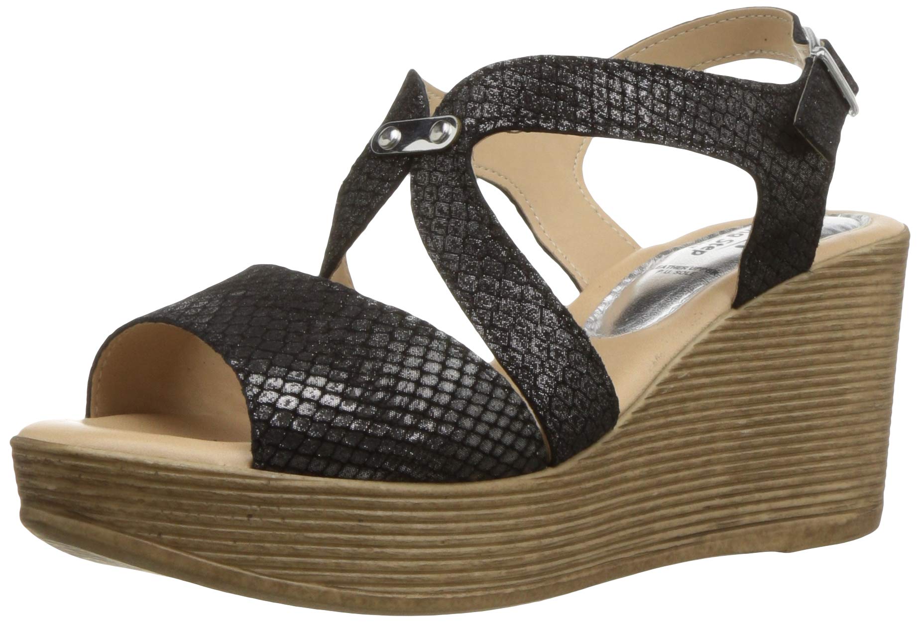 Spring Step Women's Nevena Comfortable Wedge Sandals - Breathable Summer Casual Shoes for Walking, Beach & Outdoor Activities