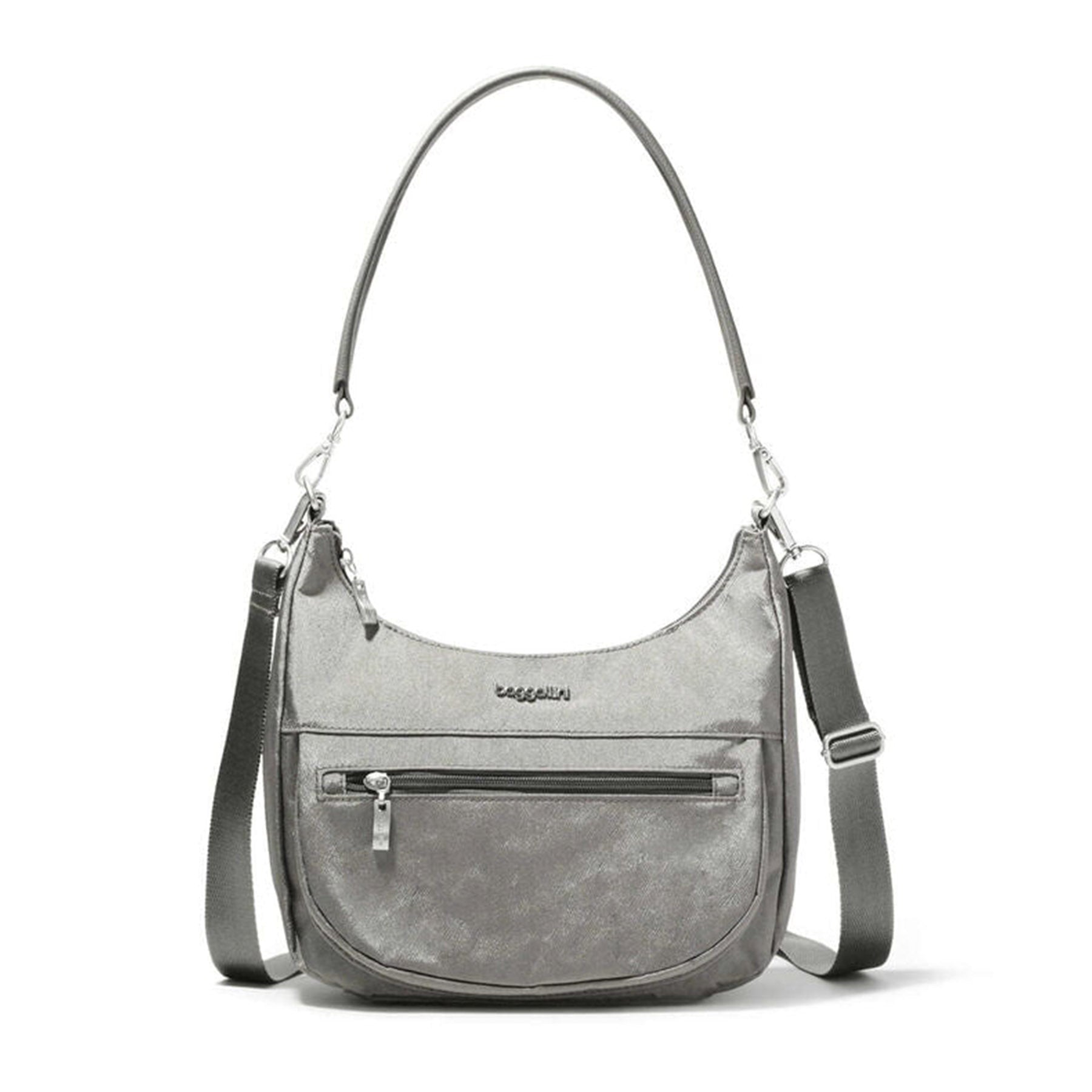 Baggallini Modern Pocket Half Moon Crossbody Bag - Stylish & Functional for Travel, Work & Everyday Use