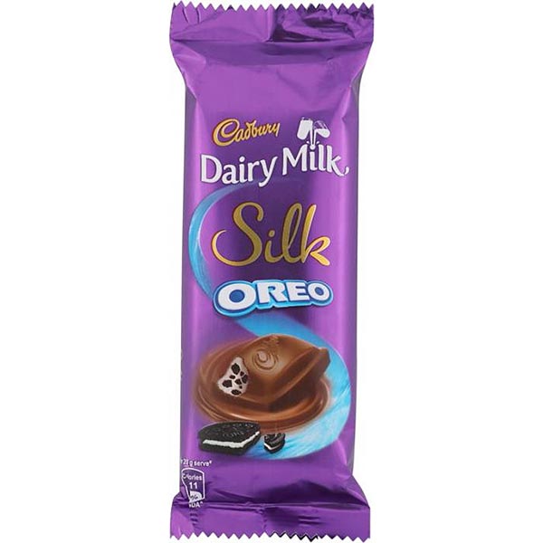 Cadbury Dairy Milk Silk Oreo Chocolate Bar 60g - Creamy Milk Chocolate with Oreo Cookie Pieces - Perfect for Gifts, Snacking & Dessert Toppings