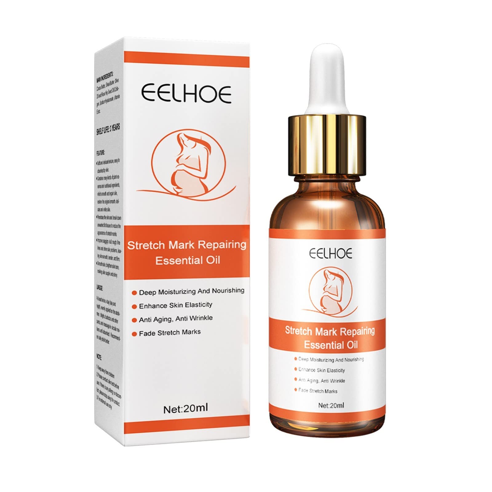 **Stretch Marks Repair Oil for Pregnant Women – Skin Tightening & Relaxation – 20ml Desalination & Moisturizing Care – Perfect for Pregnancy & Postpartum Skin Recovery**    *(Ideal for Daily Use, Massage, and Postpartum Skin Care to Reduce Stretch Marks & Improve Elasticity)*