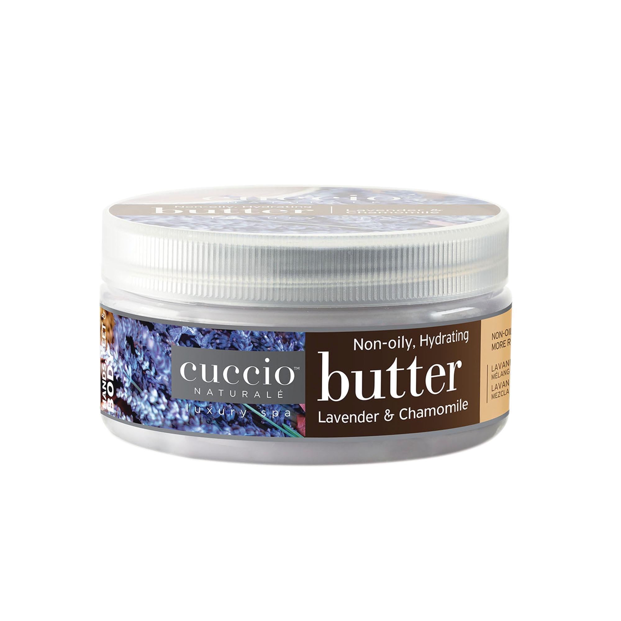 Cuccio Butter Blend - Lavender & Chamomile Moisturizing Hand & Body Cream, 8 oz - Perfect for Dry Skin Care & Relaxation at Home or Spa