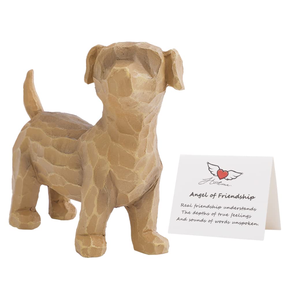 Hand-Painted Dog Angel Figurine - Memorial Gift for Dog Lovers, Sympathy Gift for Pet Loss, Sculpted Remembrance Statue | Perfect for Home Memorials, Pet Altars & Comforting Bereaved Pet Owners