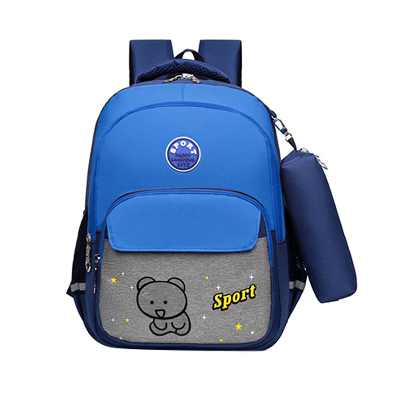 **Stylish Blue Japanese Steamed Bun School Backpack for Girls - Lightweight & Durable Diaper Bag for School, Travel & Daily Use**