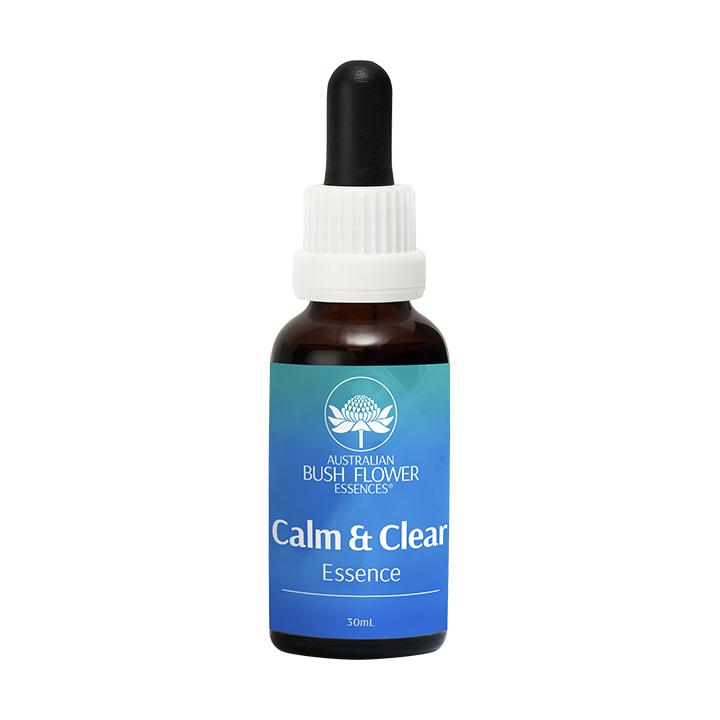 Australian Bush Flower Essences Calm & Clear Essence - Natural Stress Relief & Mental Clarity Supplement for Anxiety, Focus & Emotional Balance | Perfect for Meditation, Yoga & Daily Wellness Routine