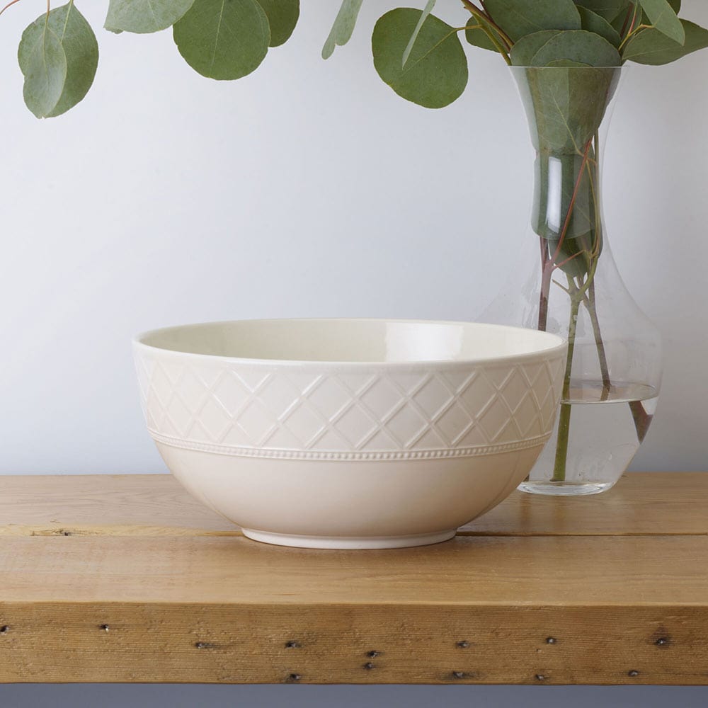Napa Countryside Vegetable Serving Bowl - Handcrafted Ceramic Salad Bowl for Fresh Greens, Fruits & Snacks - Perfect for Farmhouse Dining, Picnics & Healthy Meal Prep