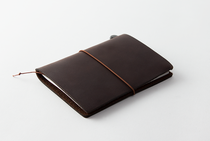TRAVELER'S COMPANY TRAVELER'S Notebook Starter Kit - Passport Size Brown Leather Journal | Perfect for Travel, Journaling & Note Taking