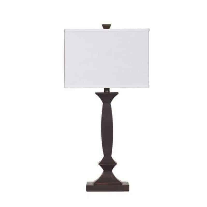 Laine Lamp L292184 - Modern LED Table Lamp for Bedroom, Living Room & Office - Energy Efficient Dimmable Light with Touch Control & USB Port