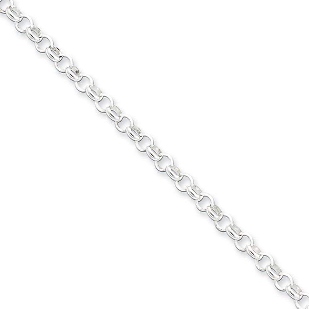 925 Sterling Silver 4mm Rolo Chain Necklace with Pendant Charm - Dainty Fine Jewelry for Women - Perfect Gift for Her - Ideal for Everyday Wear, Special Occasions & Anniversary Gifts