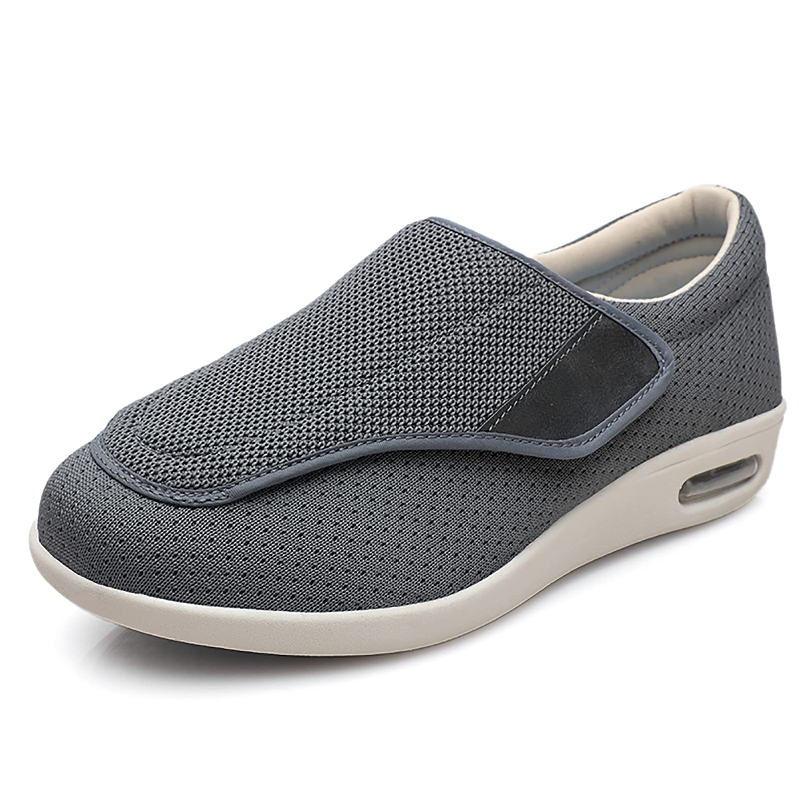 **Men's Diabetic Shoes for Swollen Feet – Wide Width Orthopedic Slippers with Adjustable Closure, Non-Slip & Lightweight – Pain Relief for Elderly, Diabetic & Edema – Ideal for Walking, Home & Daily Comfort**